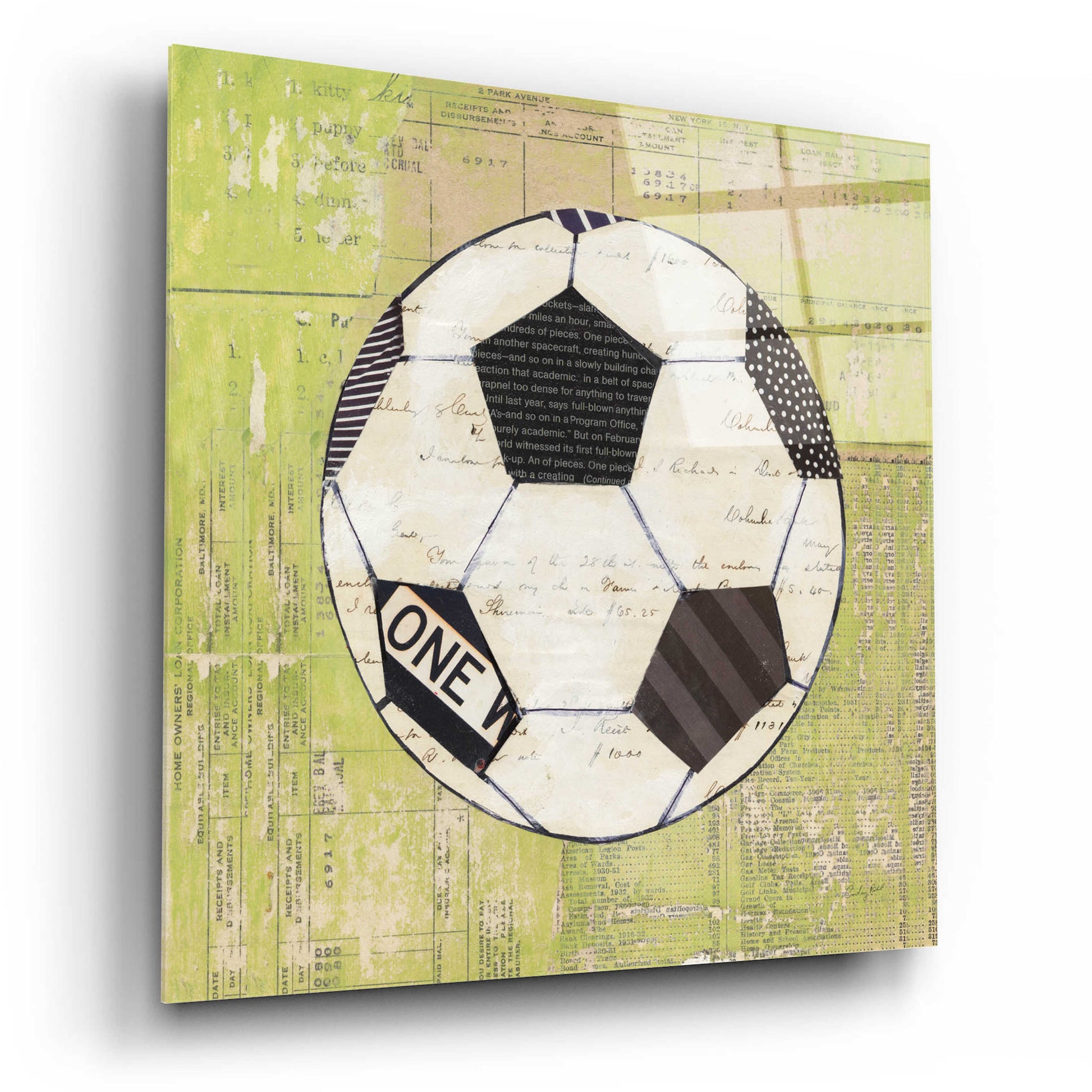 Epic Art 'Play Ball III' by Courtney Prahl, Acrylic Glass Wall Art,12x12