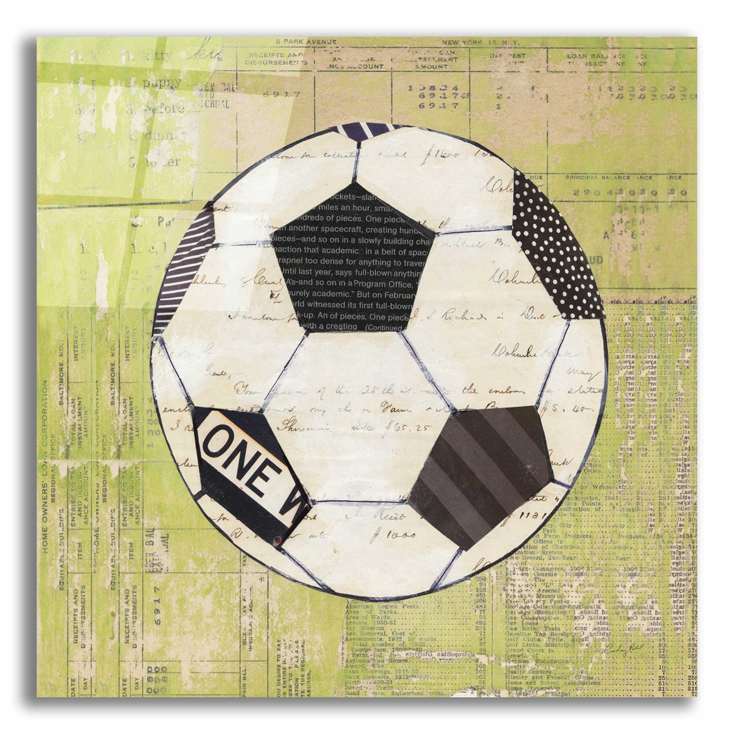 Epic Art 'Play Ball III' by Courtney Prahl, Acrylic Glass Wall Art,12x12