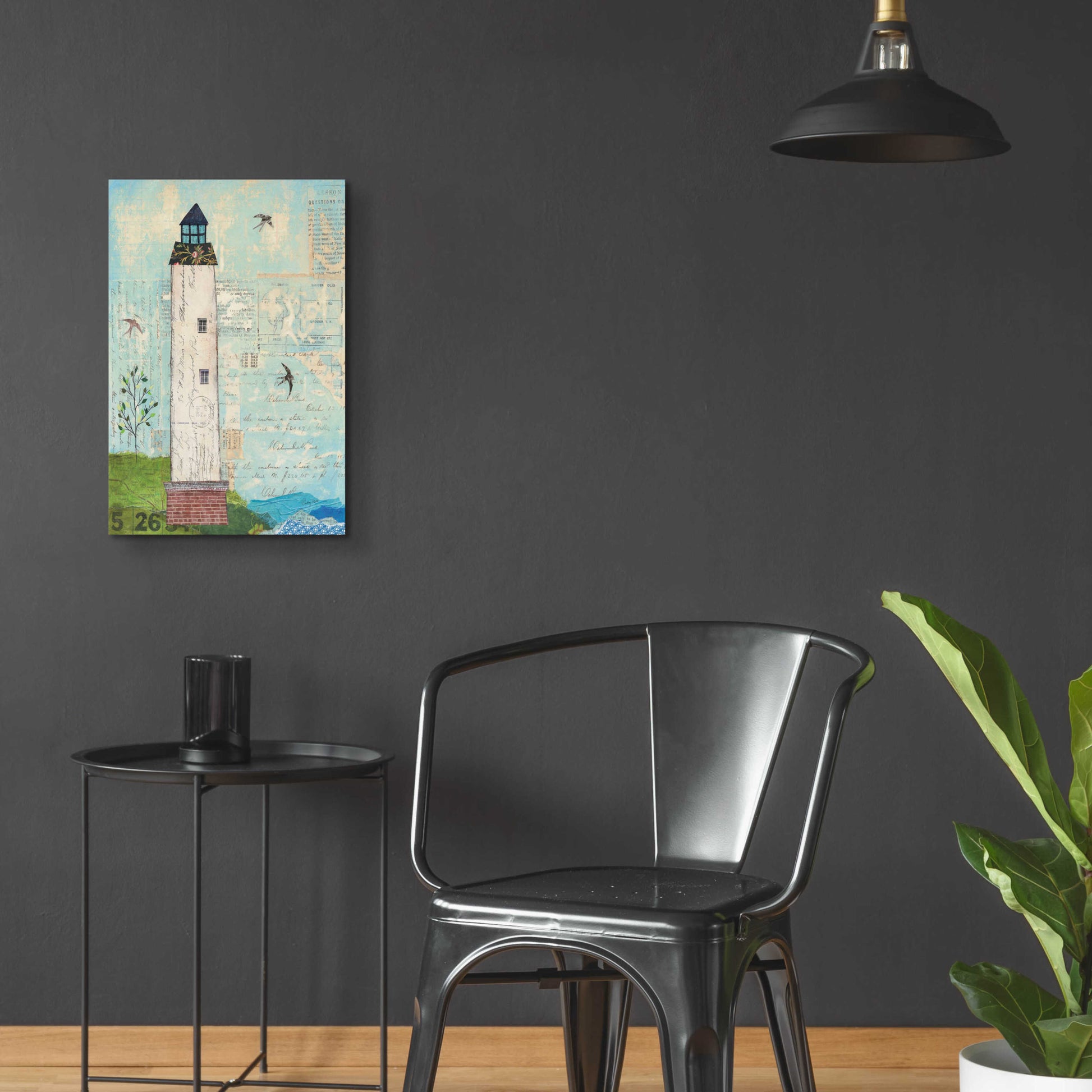 Epic Art 'Coastal Lighthouse I' by Courtney Prahl, Acrylic Glass Wall Art,16x24