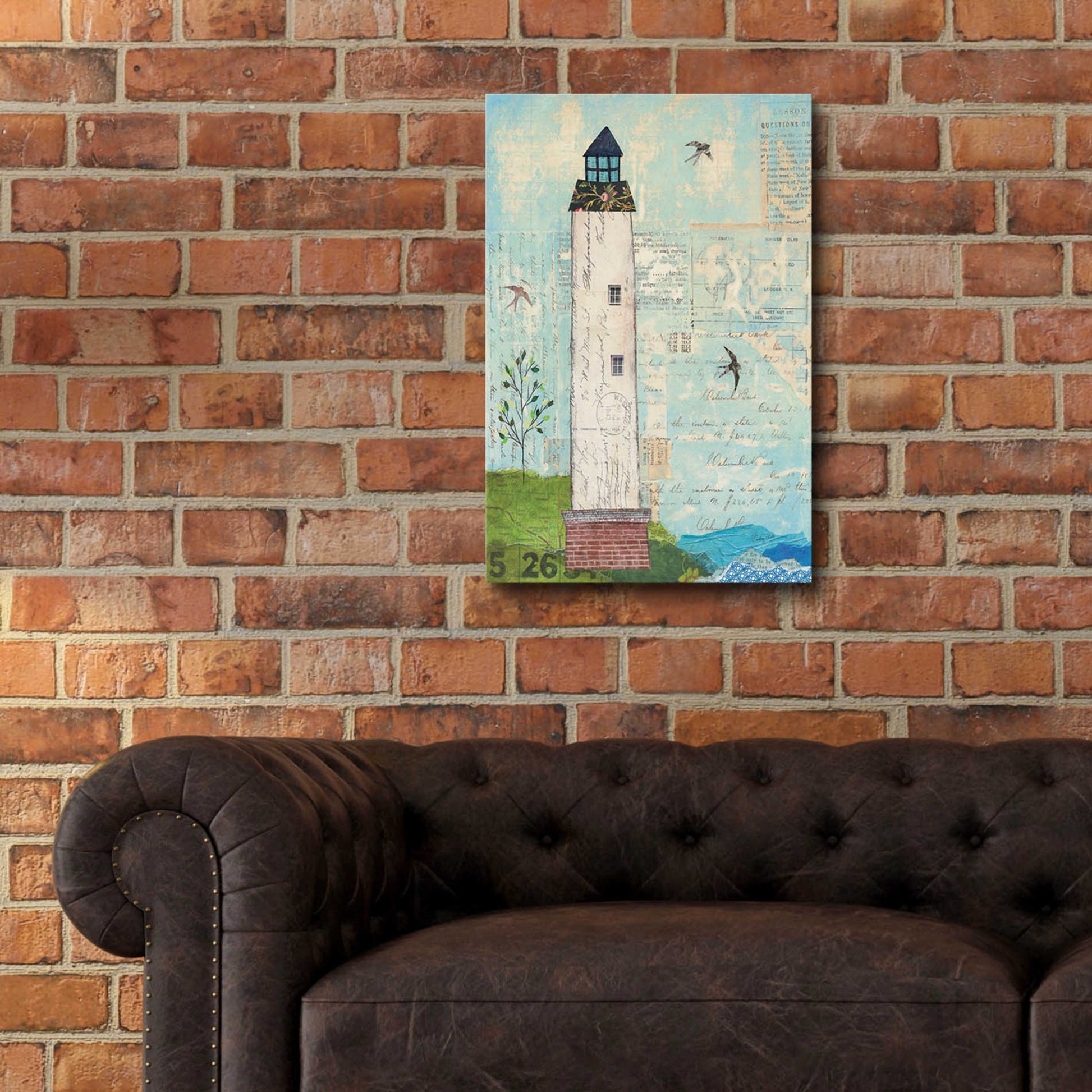 Epic Art 'Coastal Lighthouse I' by Courtney Prahl, Acrylic Glass Wall Art,16x24