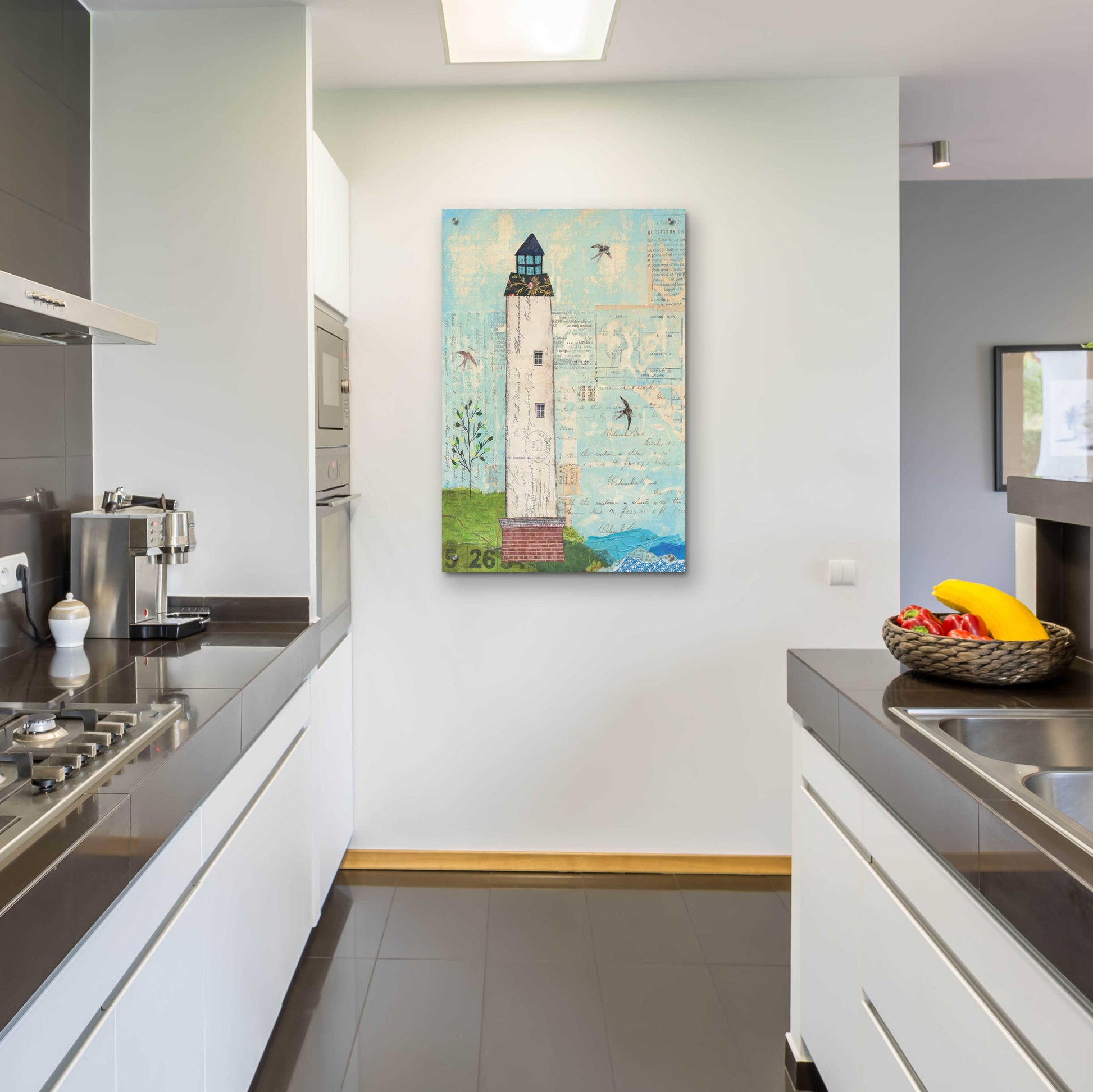 Epic Art 'Coastal Lighthouse I' by Courtney Prahl, Acrylic Glass Wall Art,24x36