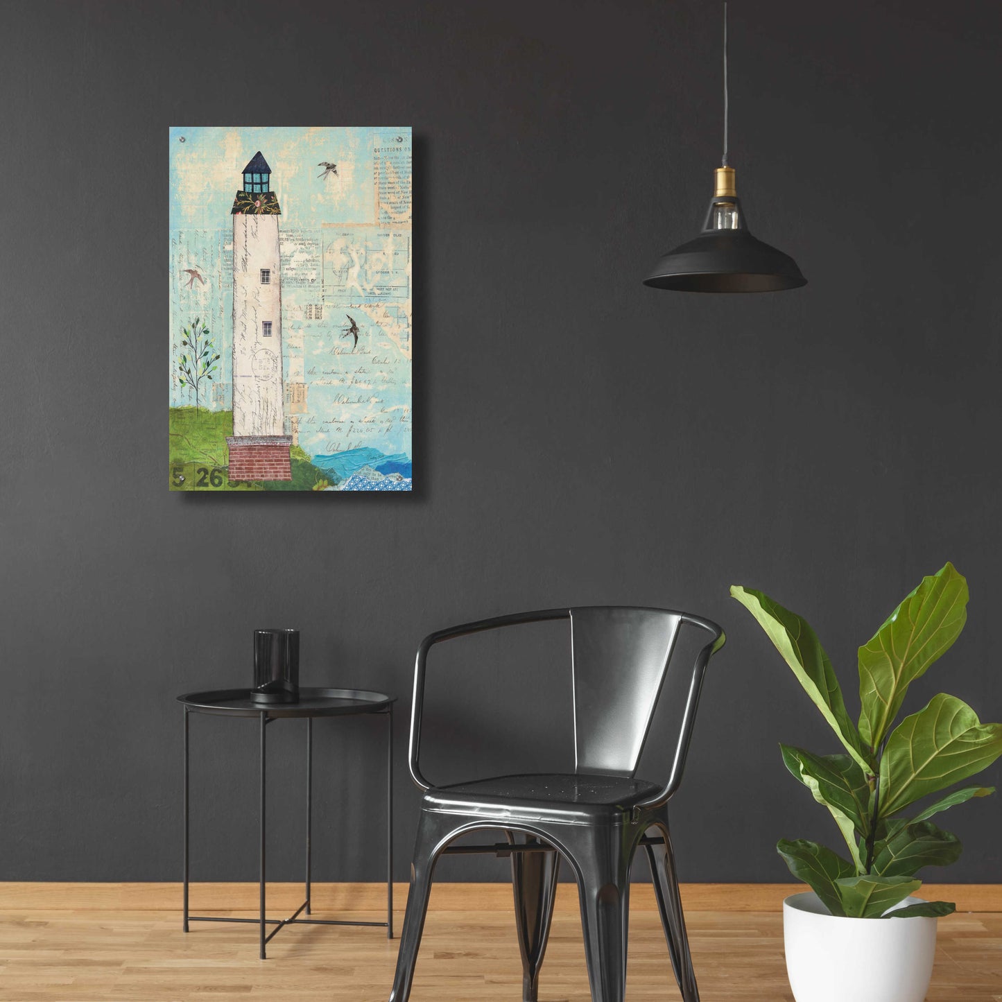 Epic Art 'Coastal Lighthouse I' by Courtney Prahl, Acrylic Glass Wall Art,24x36