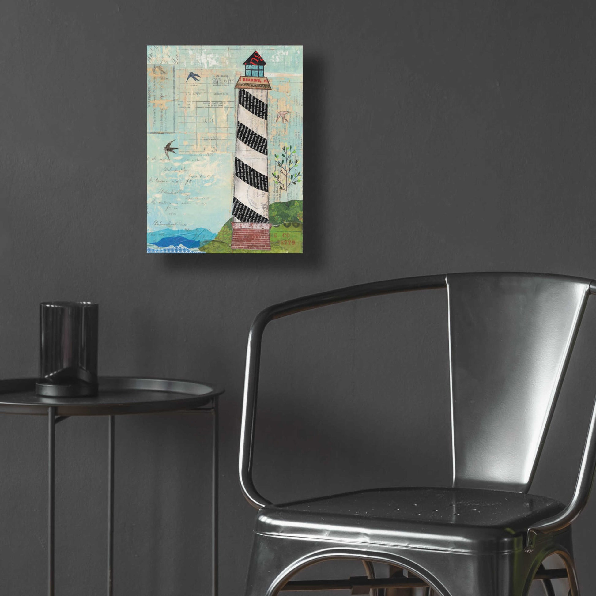 Epic Art 'Coastal Lighthouse II' by Courtney Prahl, Acrylic Glass Wall Art,12x16