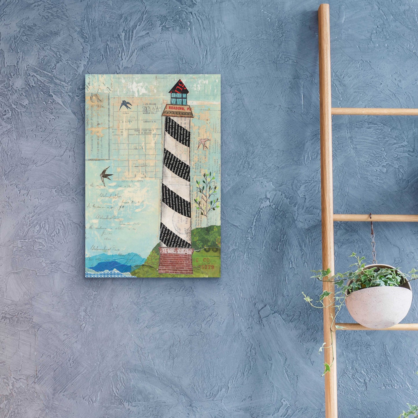 Epic Art 'Coastal Lighthouse II' by Courtney Prahl, Acrylic Glass Wall Art,16x24