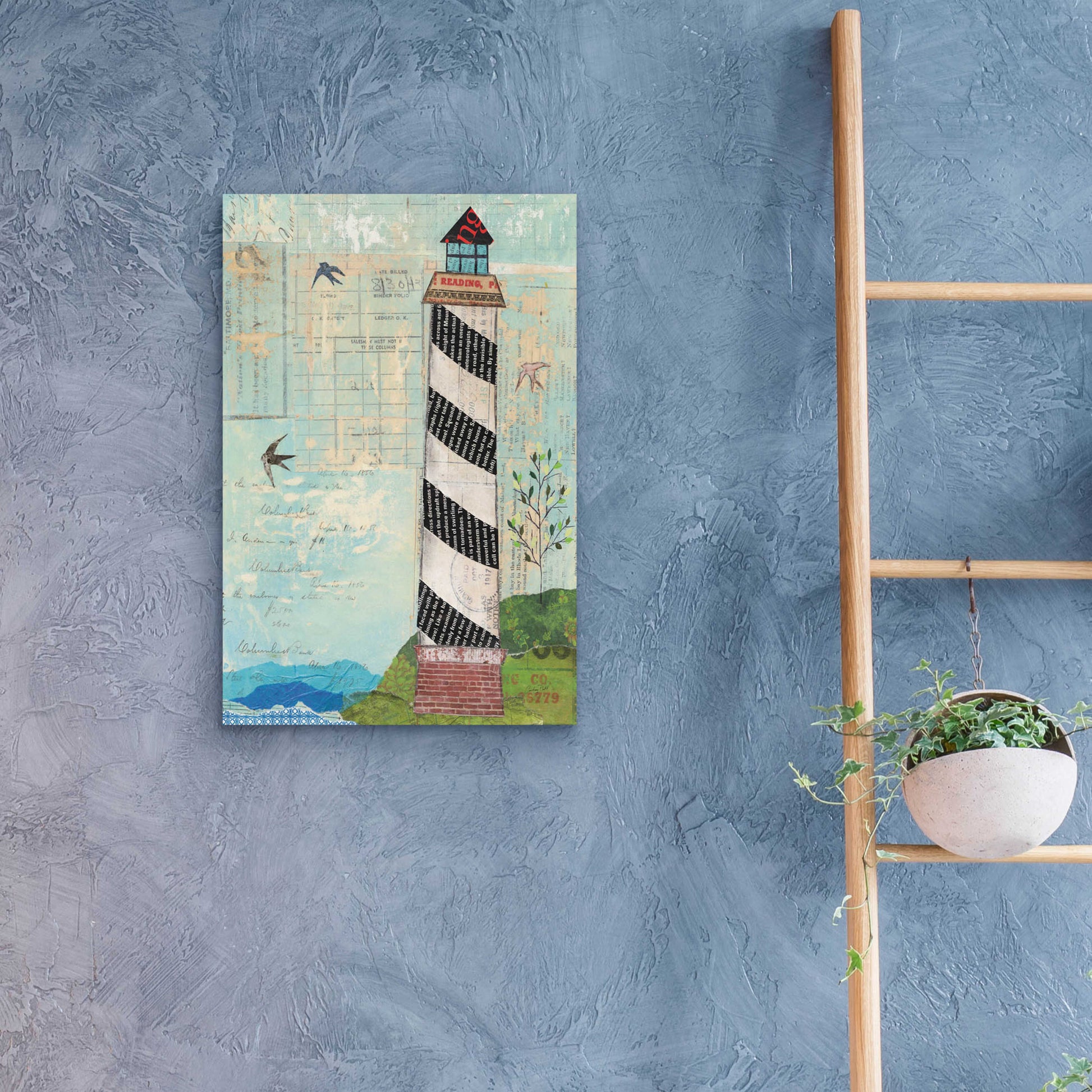 Epic Art 'Coastal Lighthouse II' by Courtney Prahl, Acrylic Glass Wall Art,16x24