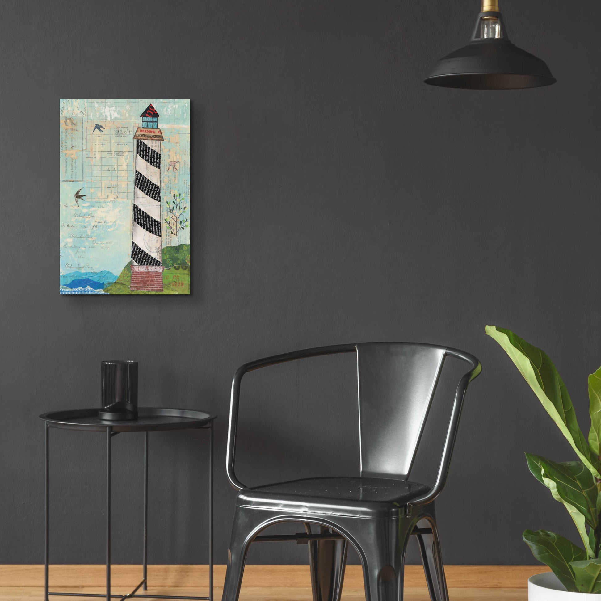 Epic Art 'Coastal Lighthouse II' by Courtney Prahl, Acrylic Glass Wall Art,16x24