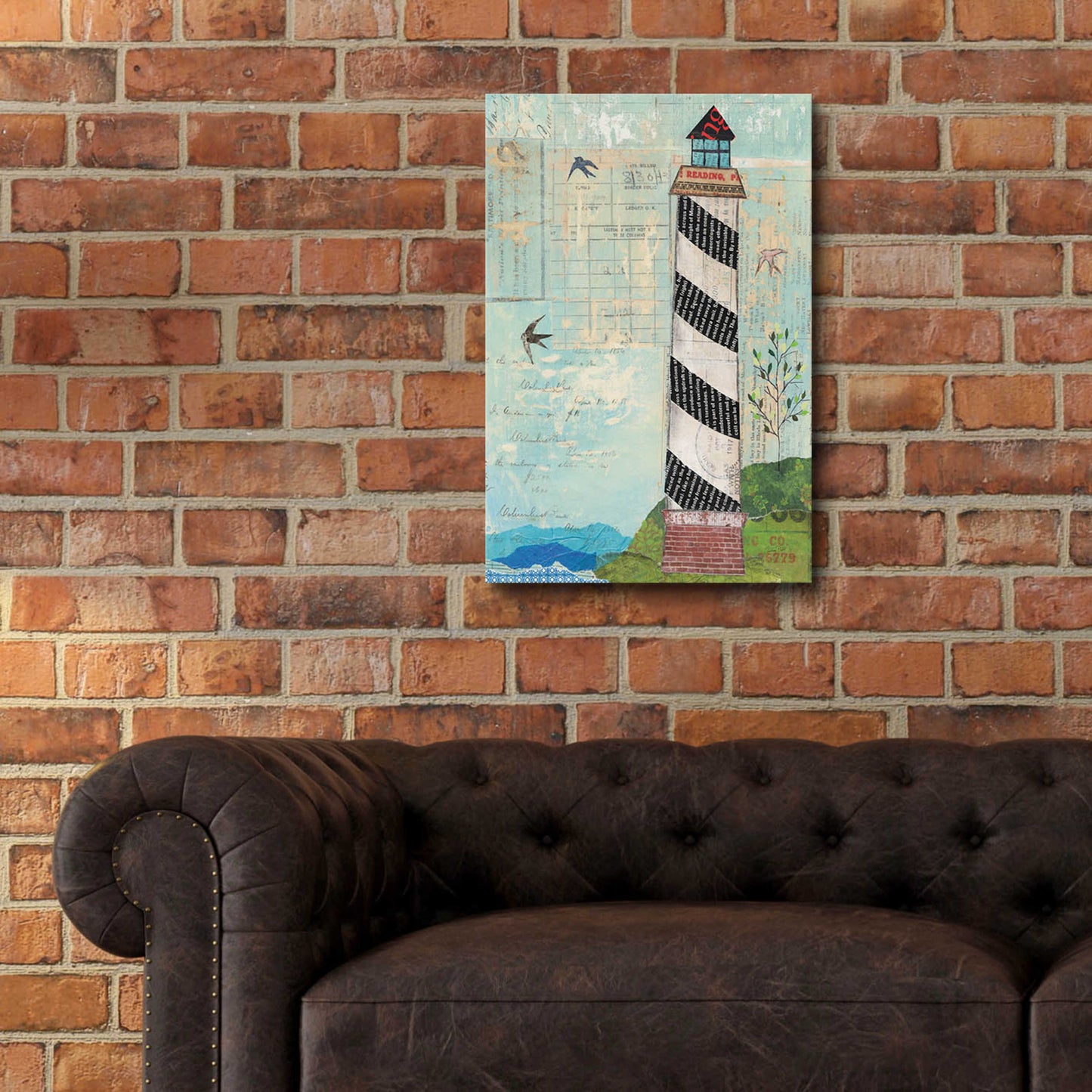 Epic Art 'Coastal Lighthouse II' by Courtney Prahl, Acrylic Glass Wall Art,16x24