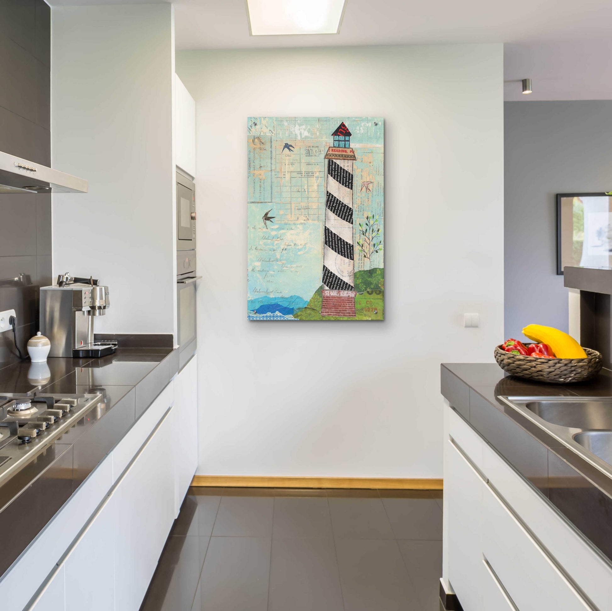 Epic Art 'Coastal Lighthouse II' by Courtney Prahl, Acrylic Glass Wall Art,24x36