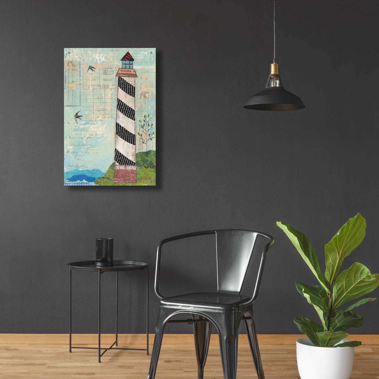 Epic Art 'Coastal Lighthouse II' by Courtney Prahl, Acrylic Glass Wall Art,24x36