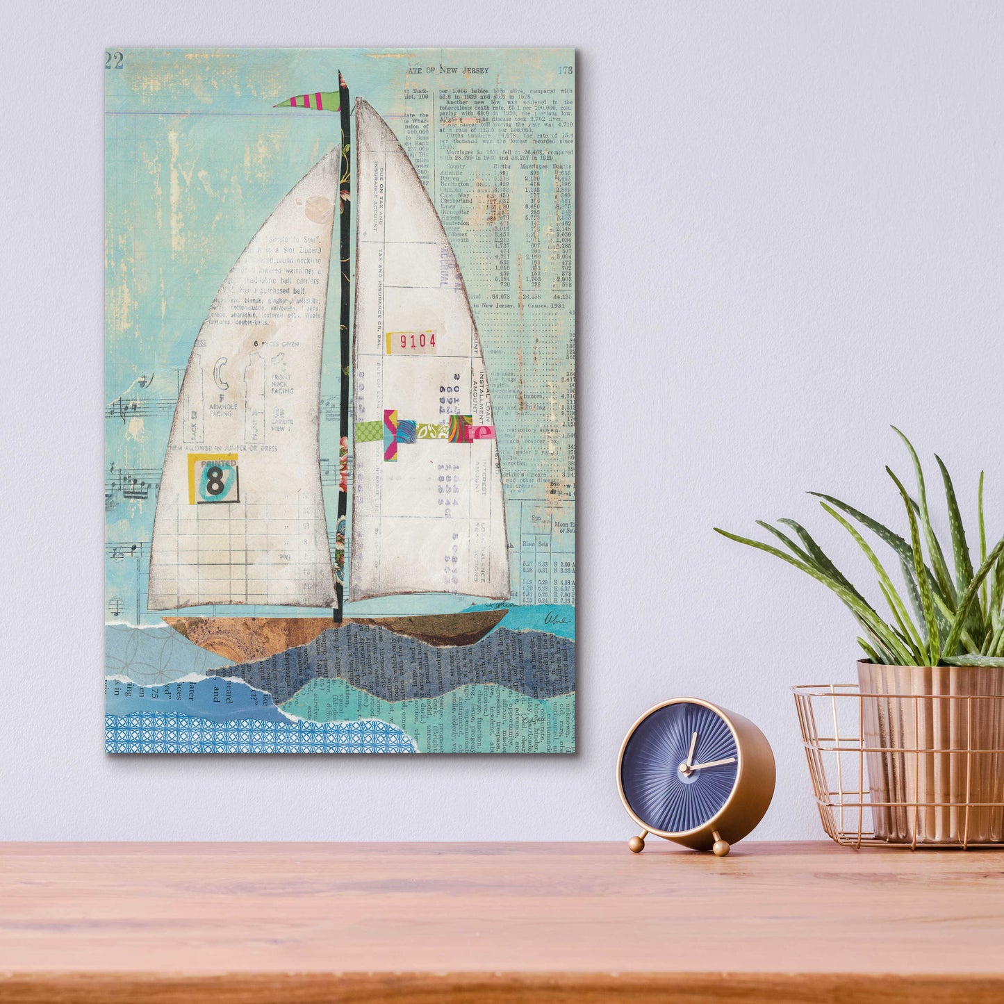 Epic Art 'At the Regatta I' by Courtney Prahl, Acrylic Glass Wall Art,12x16