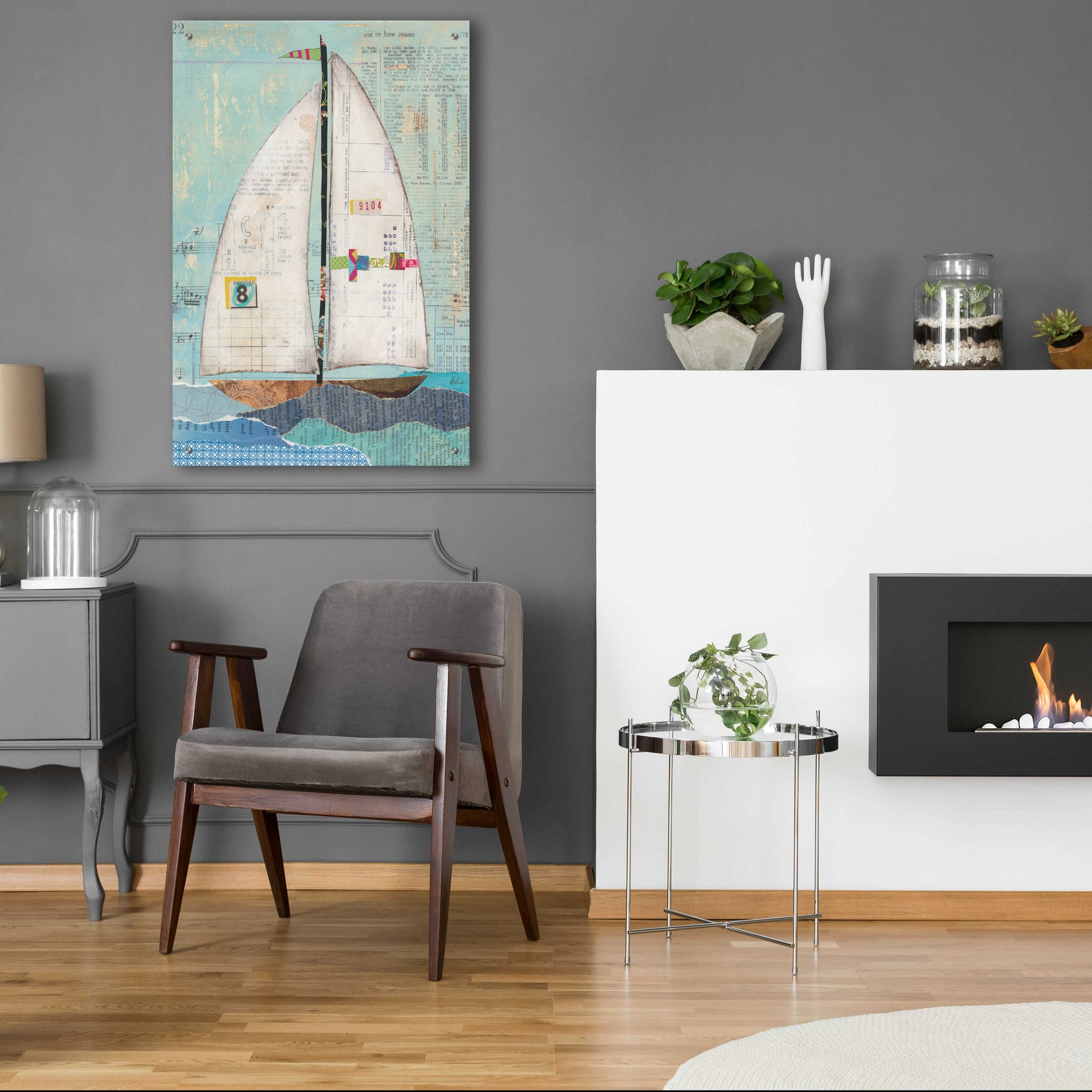 Epic Art 'At the Regatta I' by Courtney Prahl, Acrylic Glass Wall Art,24x36