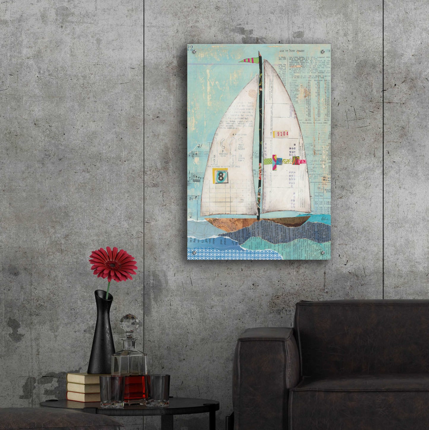 Epic Art 'At the Regatta I' by Courtney Prahl, Acrylic Glass Wall Art,24x36