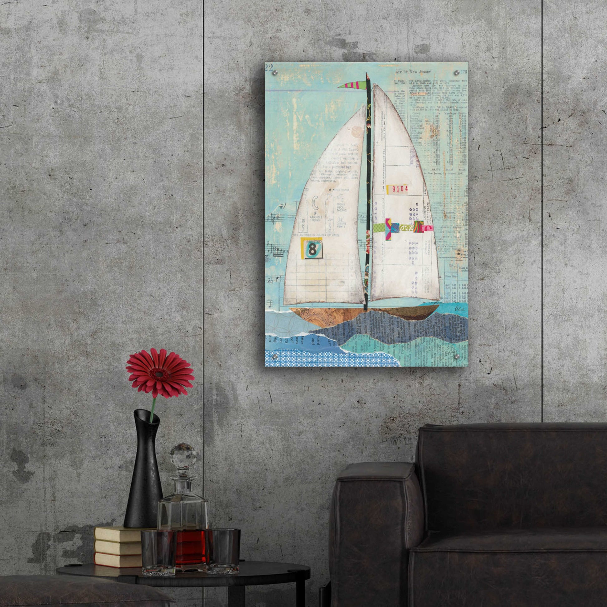 Epic Art 'At the Regatta I' by Courtney Prahl, Acrylic Glass Wall Art,24x36