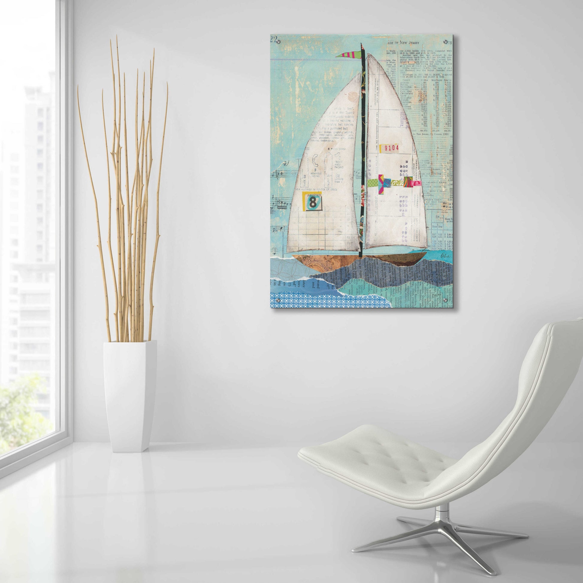 Epic Art 'At the Regatta I' by Courtney Prahl, Acrylic Glass Wall Art,24x36