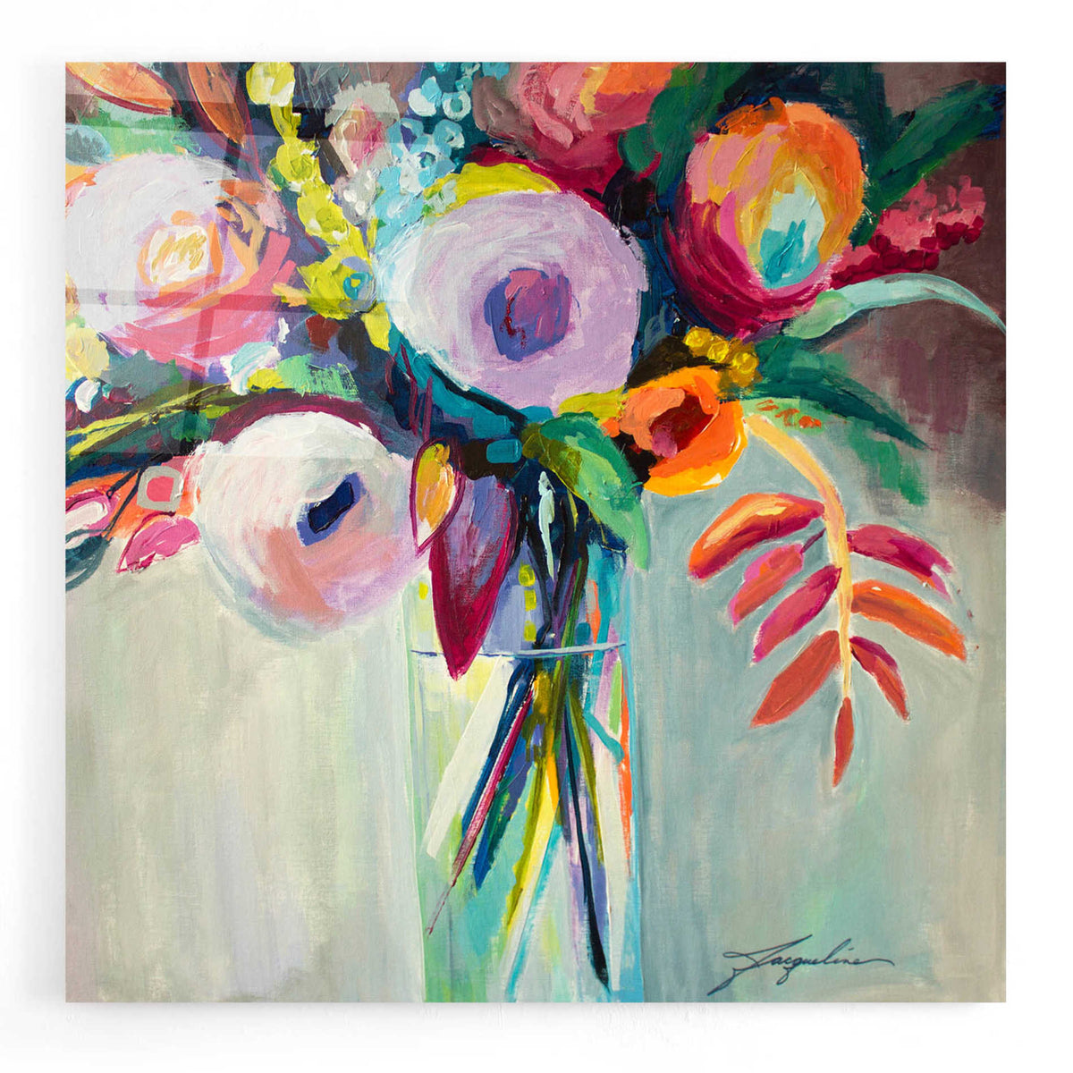 Epic Art 'Ode to Summer 7' by Jacqueline Brewer, Acrylic Glass Wall Art