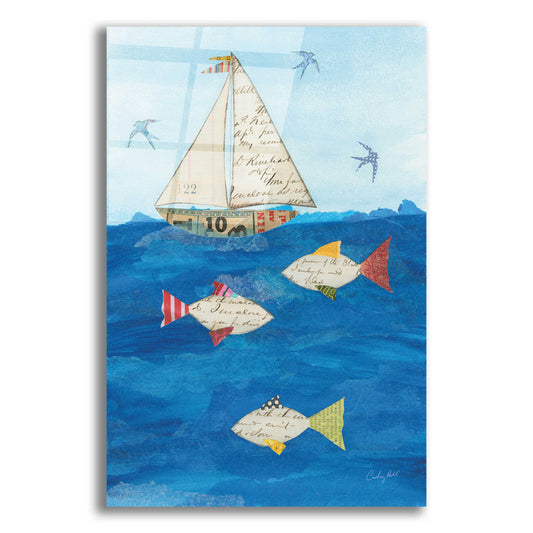 Epic Art 'Sailing Together I' by Courtney Prahl, Acrylic Glass Wall Art