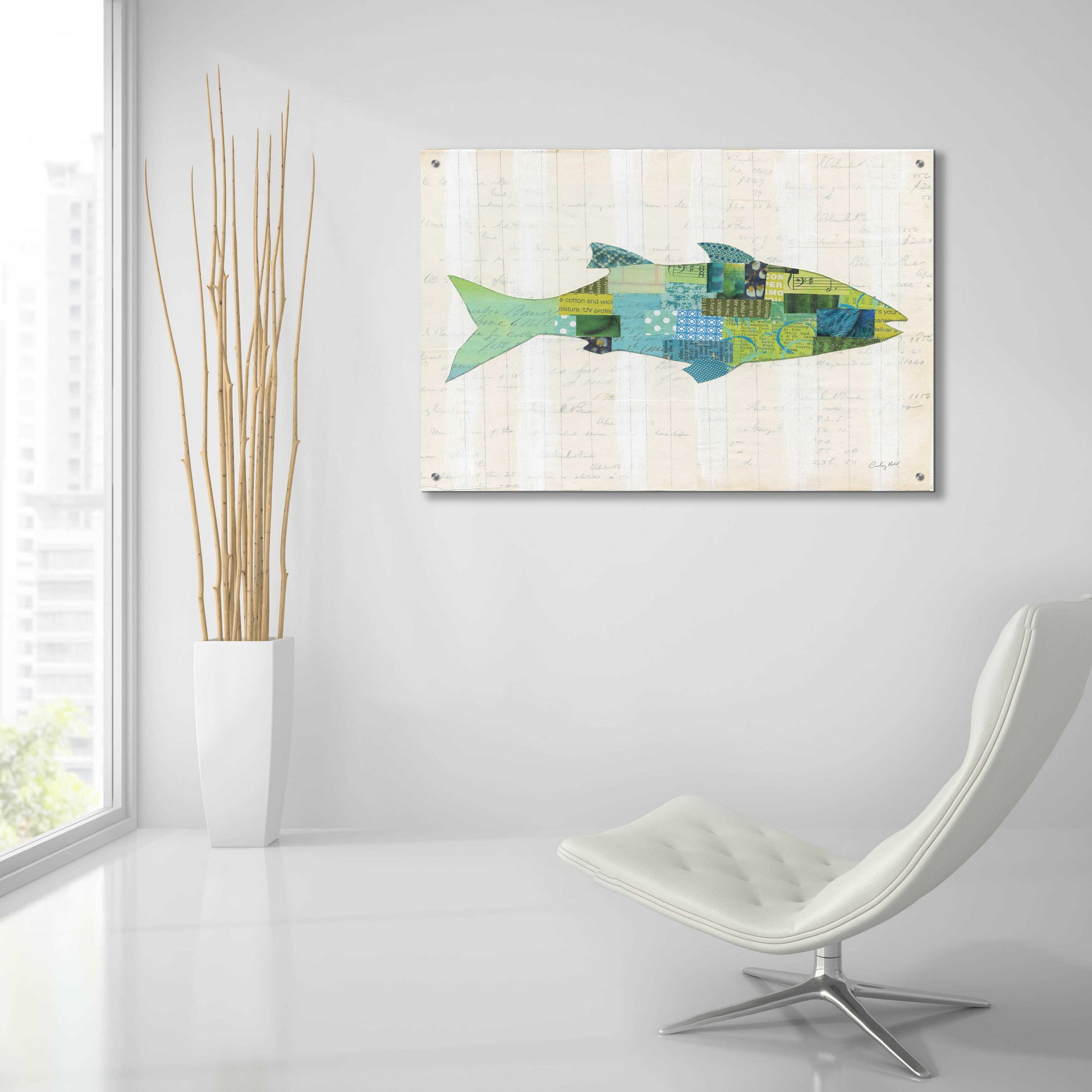 Epic Art 'In the Ocean III' by Courtney Prahl, Acrylic Glass Wall Art,36x24