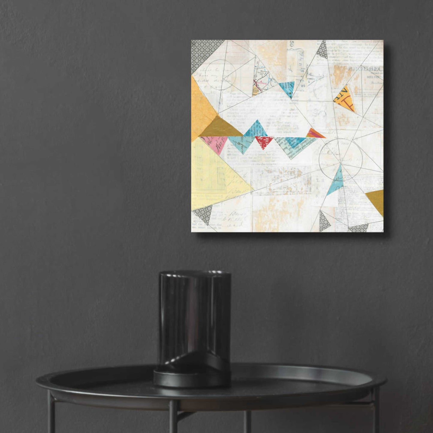 Epic Art 'Map Collage Crop' by Courtney Prahl, Acrylic Glass Wall Art,12x12