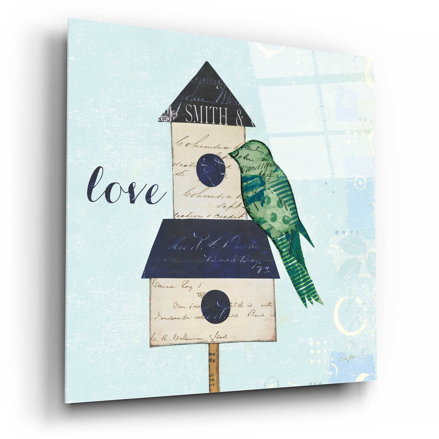 Epic Art 'At Home IV Love' by Courtney Prahl, Acrylic Glass Wall Art,12x12