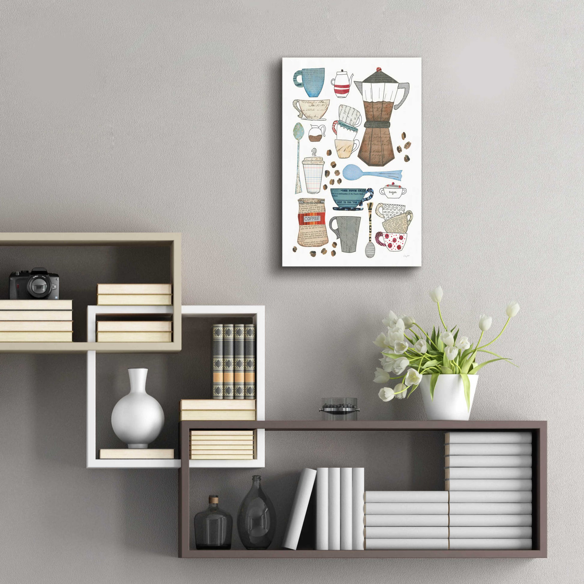 Epic Art 'Coffee Chart I v2' by Courtney Prahl, Acrylic Glass Wall Art,16x24