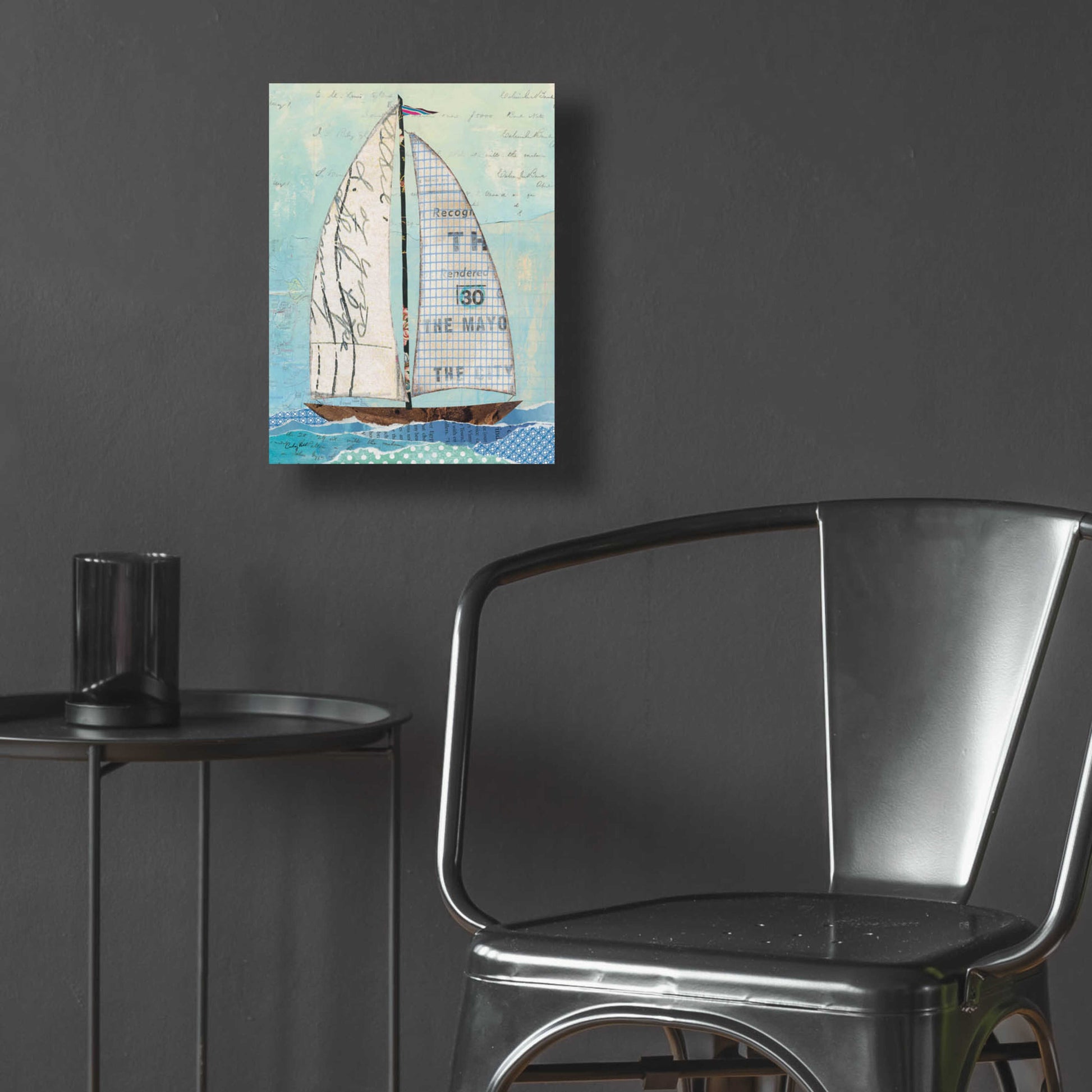 Epic Art 'At the Regatta III Sail' by Courtney Prahl, Acrylic Glass Wall Art,12x16