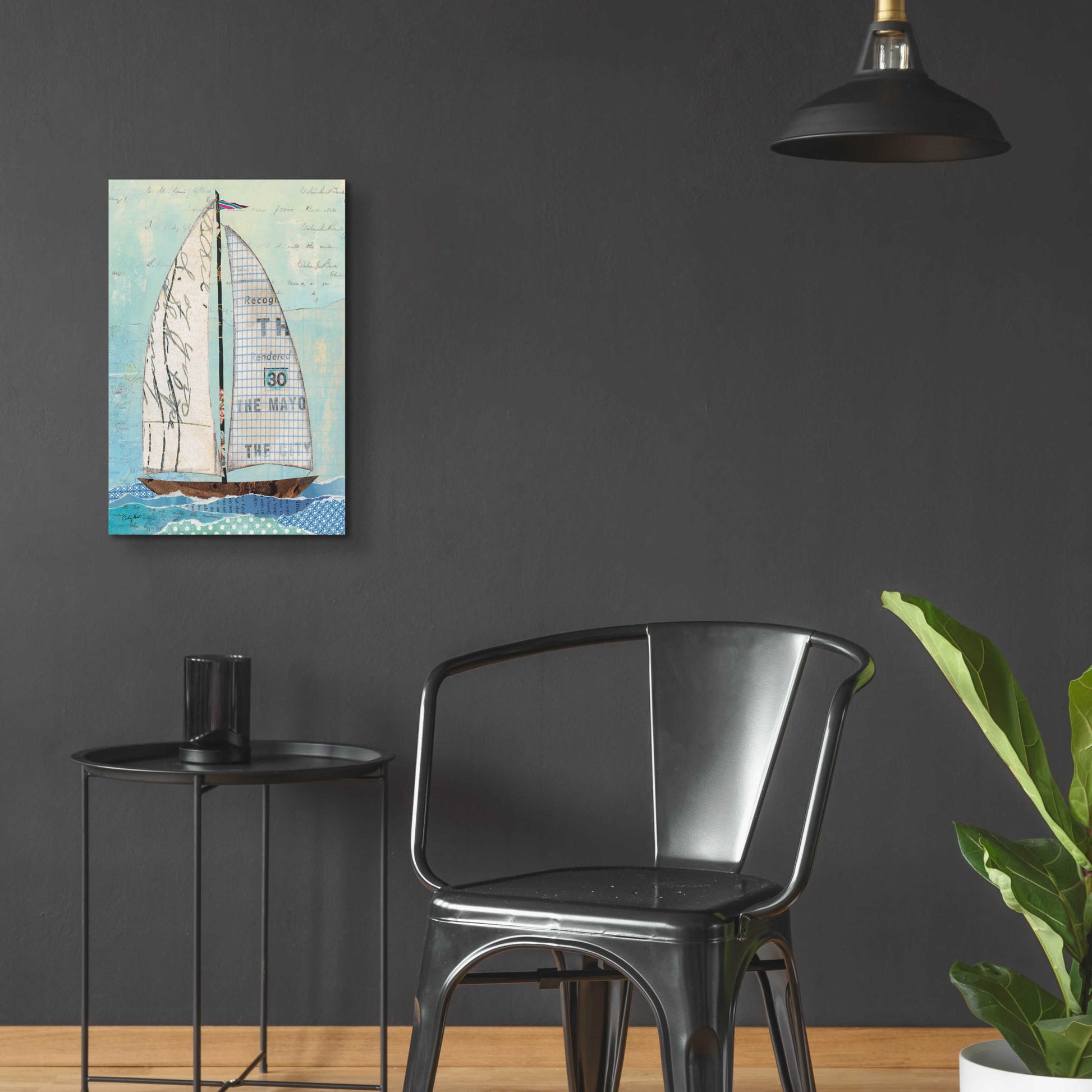 Epic Art 'At the Regatta III Sail' by Courtney Prahl, Acrylic Glass Wall Art,16x24