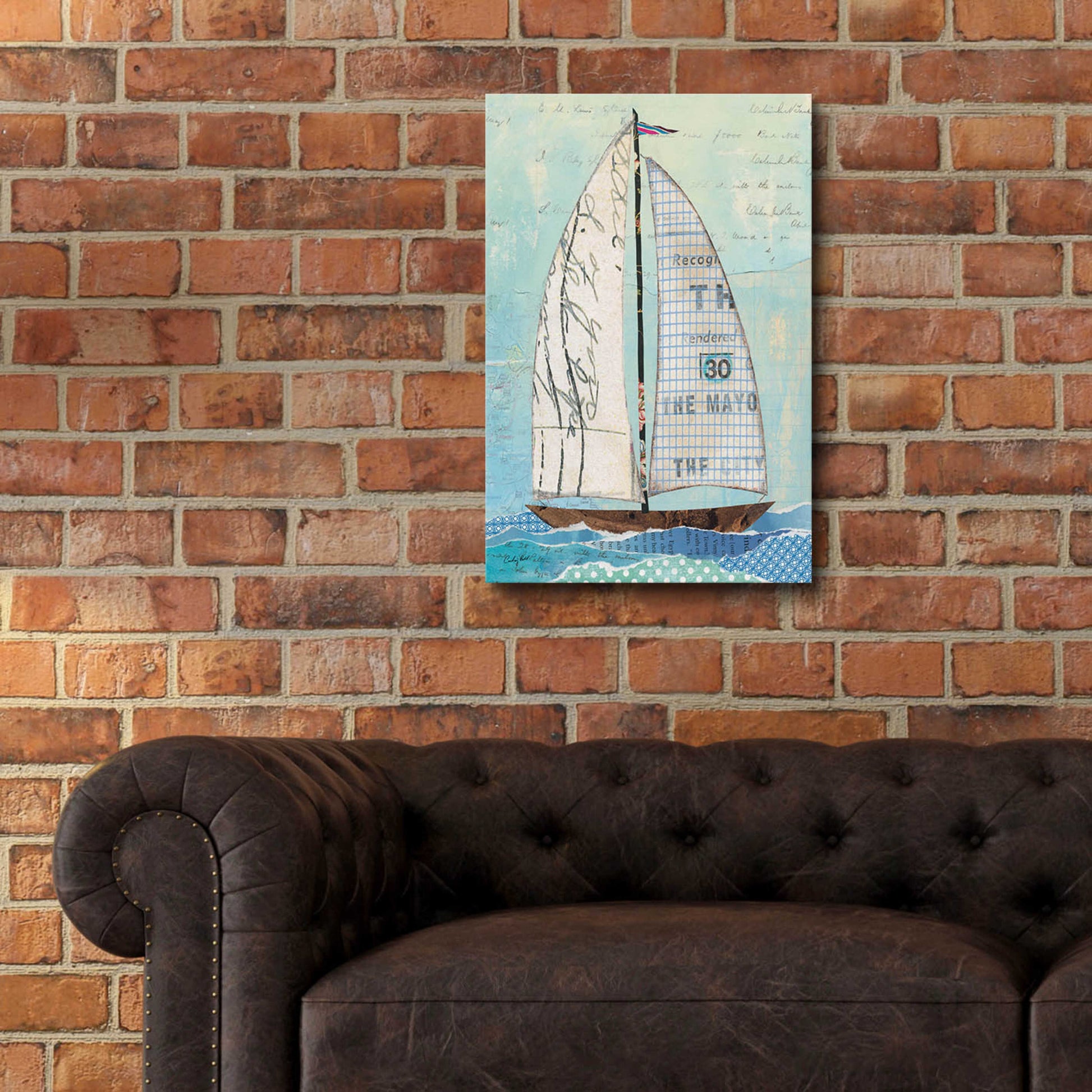 Epic Art 'At the Regatta III Sail' by Courtney Prahl, Acrylic Glass Wall Art,16x24