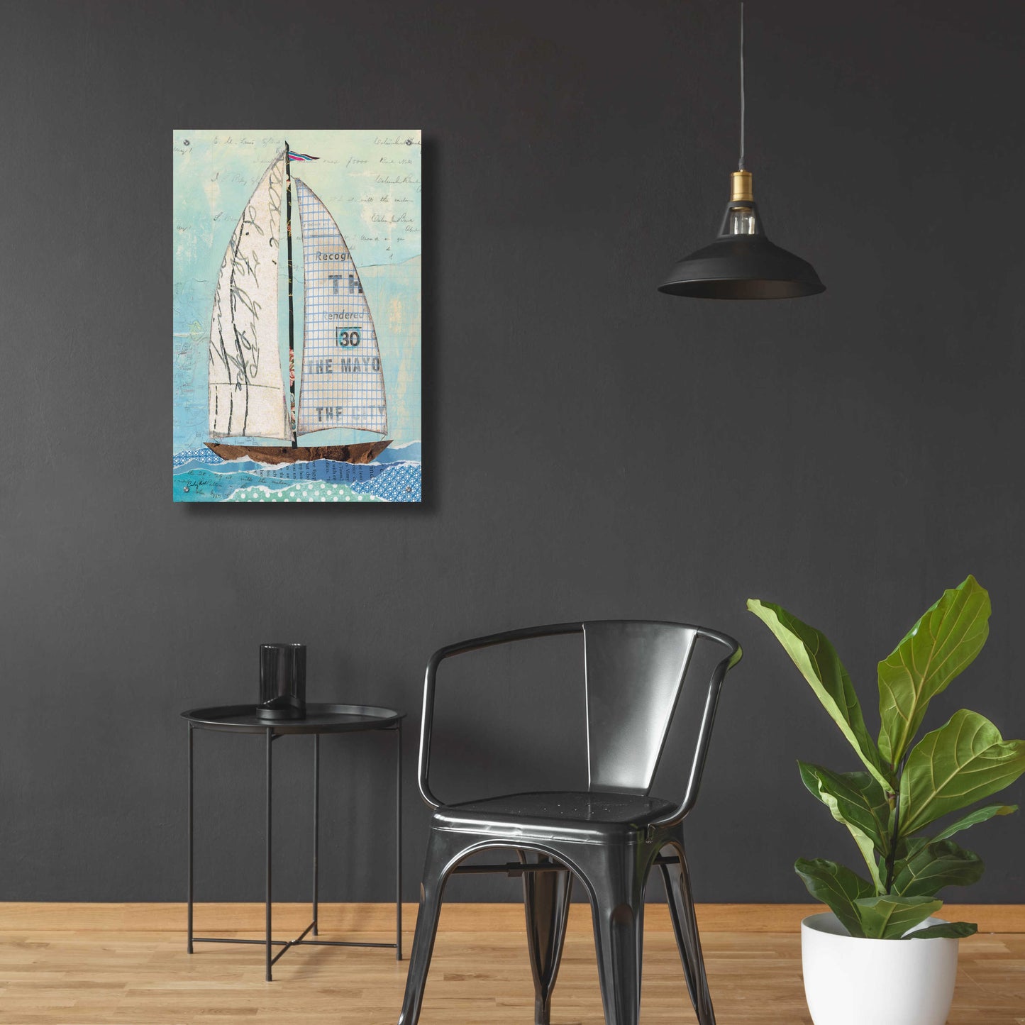 Epic Art 'At the Regatta III Sail' by Courtney Prahl, Acrylic Glass Wall Art,24x36