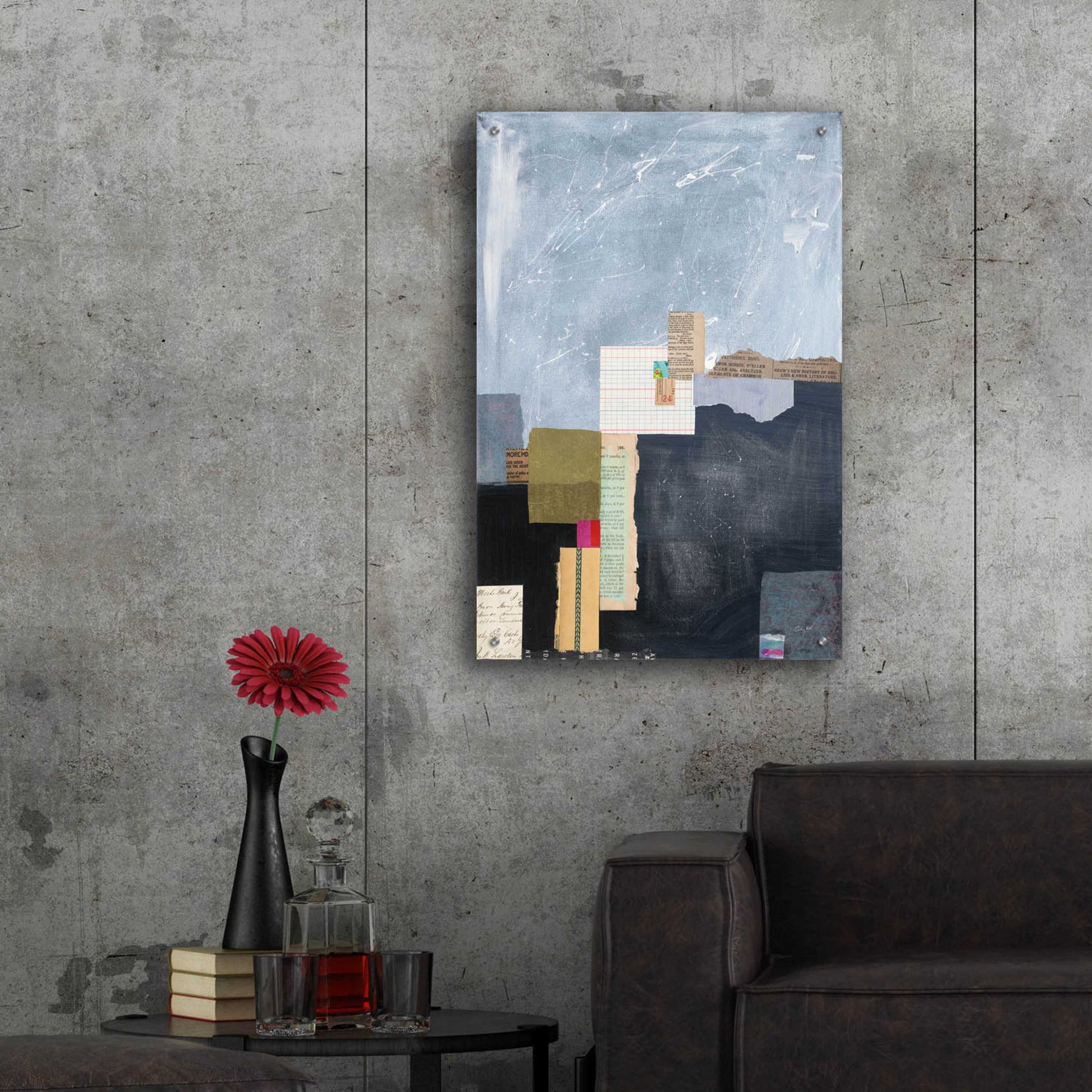 Epic Art 'Block Abstract I v2' by Courtney Prahl, Acrylic Glass Wall Art,24x36