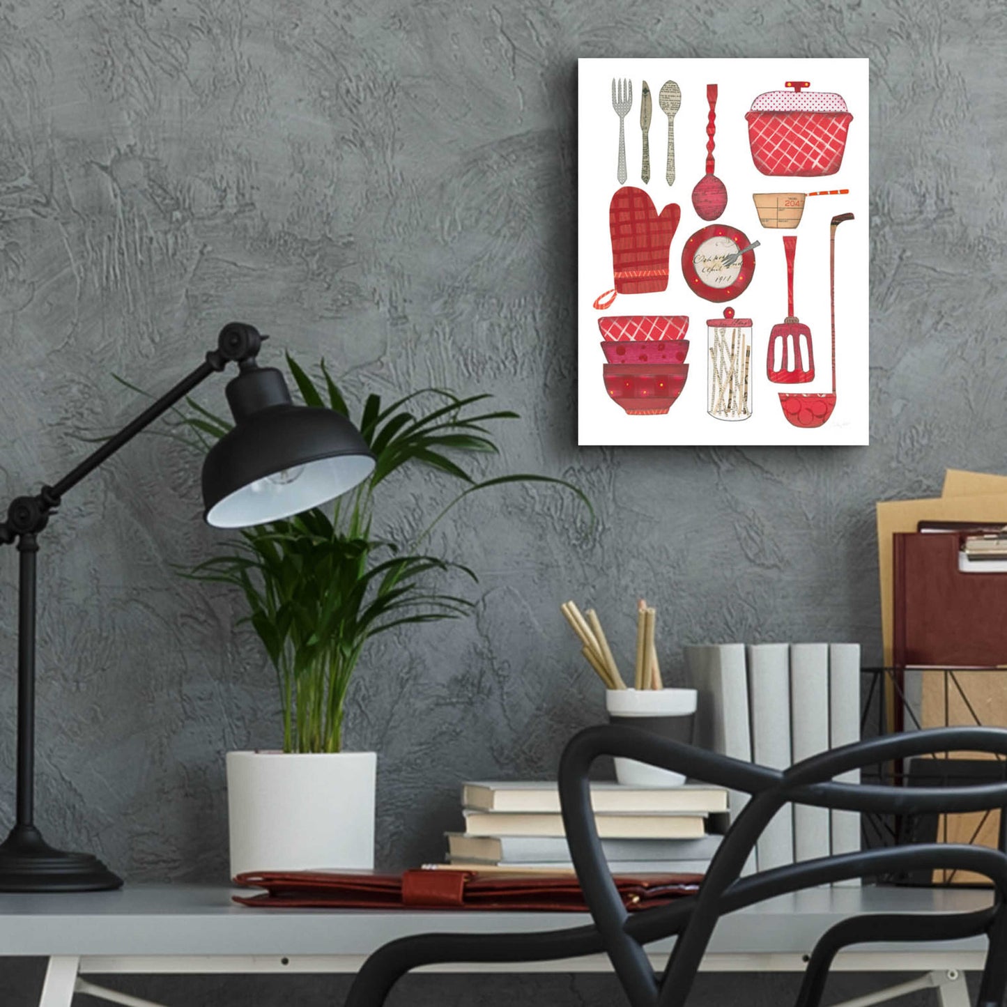 Epic Art 'Cool Kitchen II' by Courtney Prahl, Acrylic Glass Wall Art,12x16