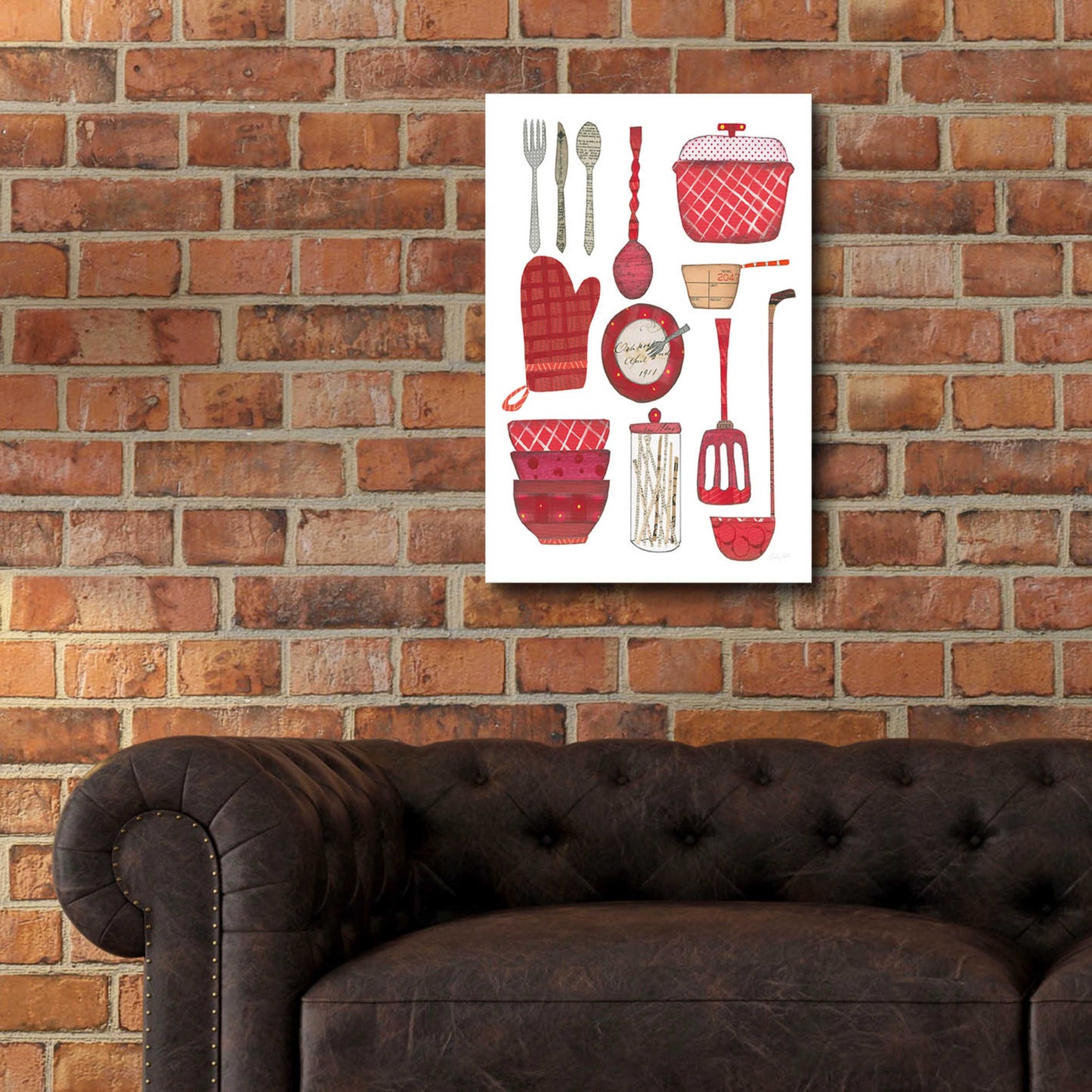 Epic Art 'Cool Kitchen II' by Courtney Prahl, Acrylic Glass Wall Art,16x24