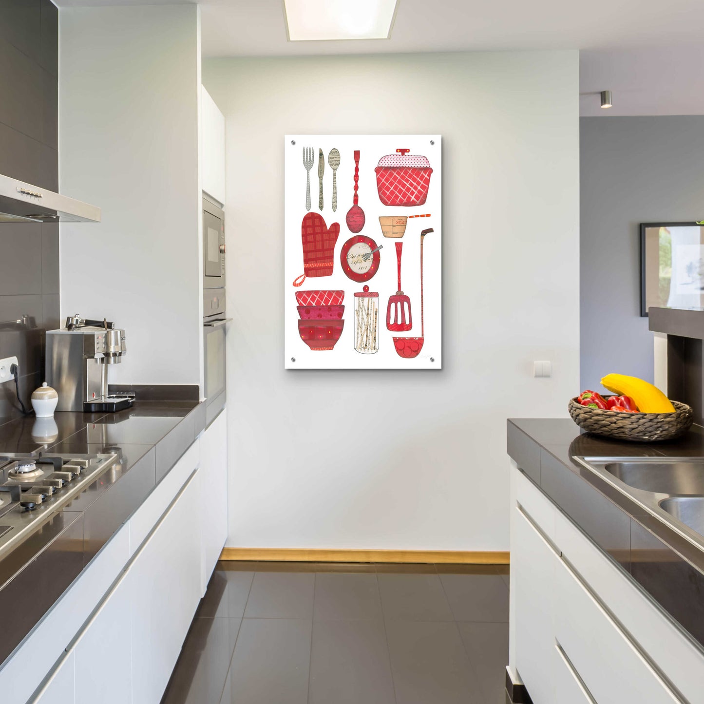 Epic Art 'Cool Kitchen II' by Courtney Prahl, Acrylic Glass Wall Art,24x36