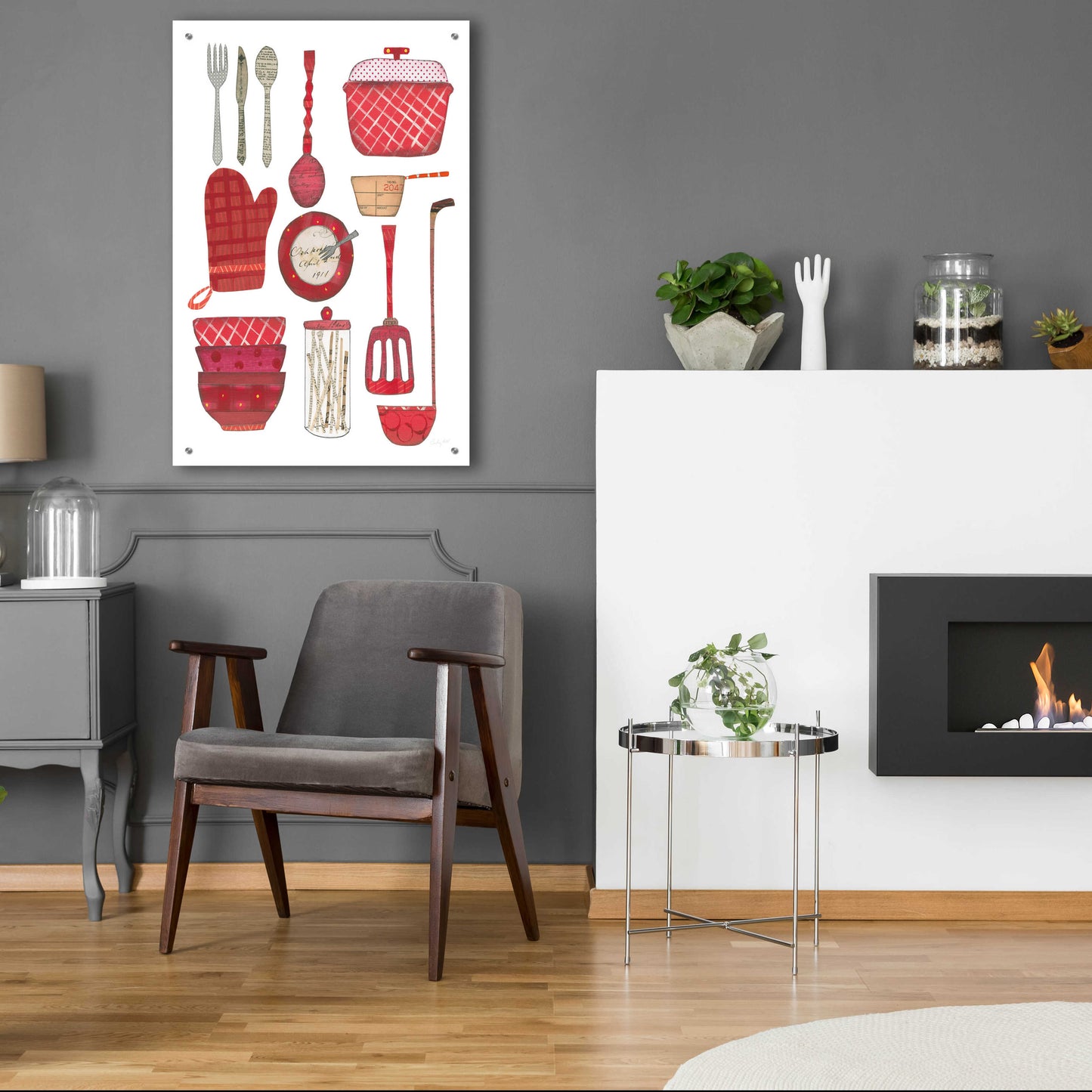 Epic Art 'Cool Kitchen II' by Courtney Prahl, Acrylic Glass Wall Art,24x36