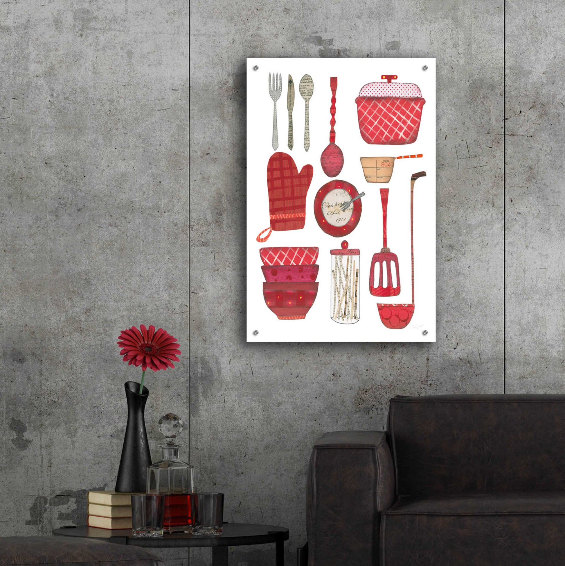 Epic Art 'Cool Kitchen II' by Courtney Prahl, Acrylic Glass Wall Art,24x36