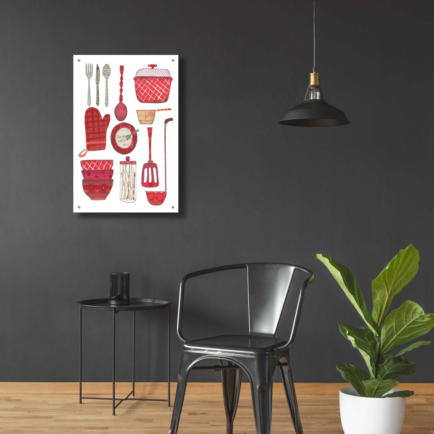 Epic Art 'Cool Kitchen II' by Courtney Prahl, Acrylic Glass Wall Art,24x36