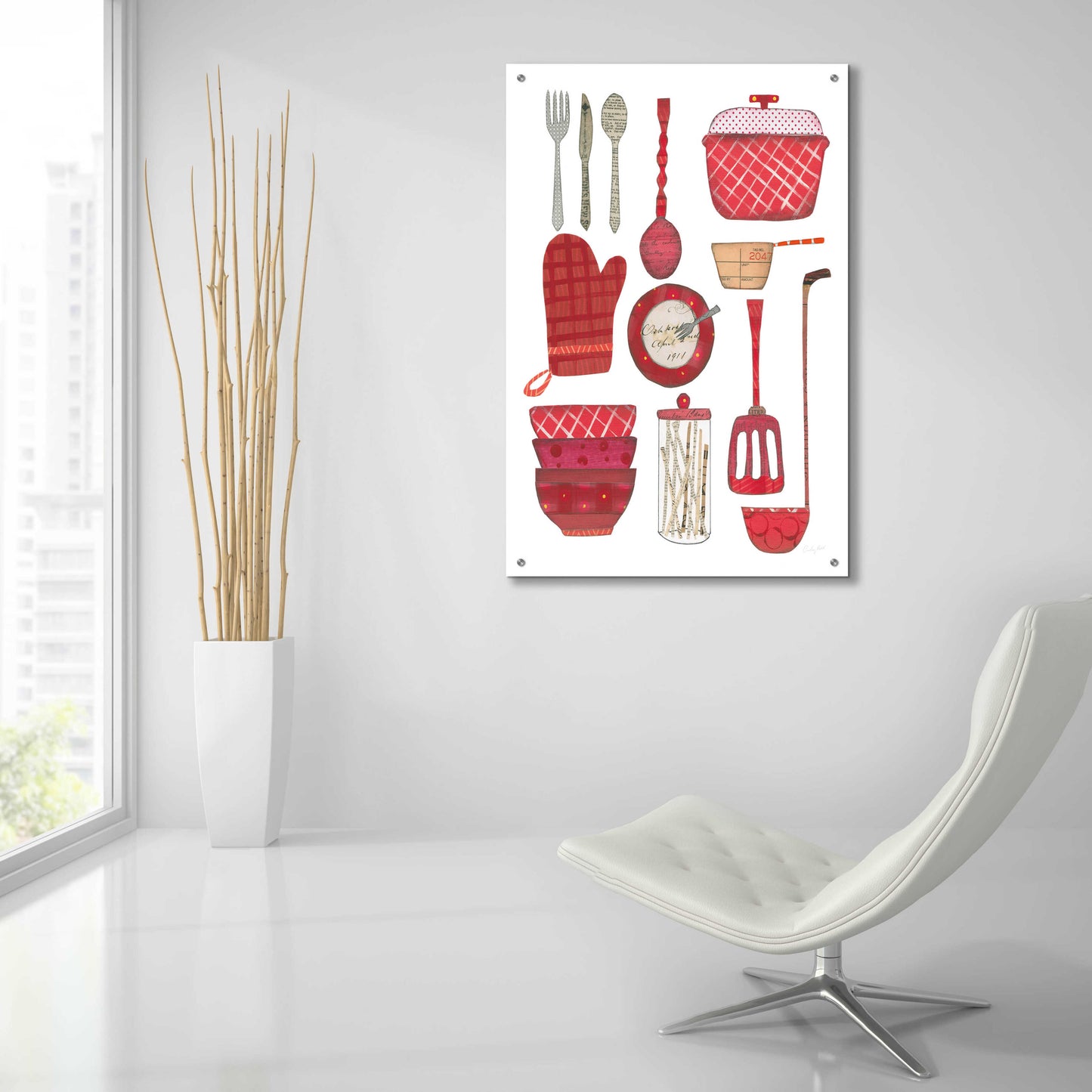 Epic Art 'Cool Kitchen II' by Courtney Prahl, Acrylic Glass Wall Art,24x36