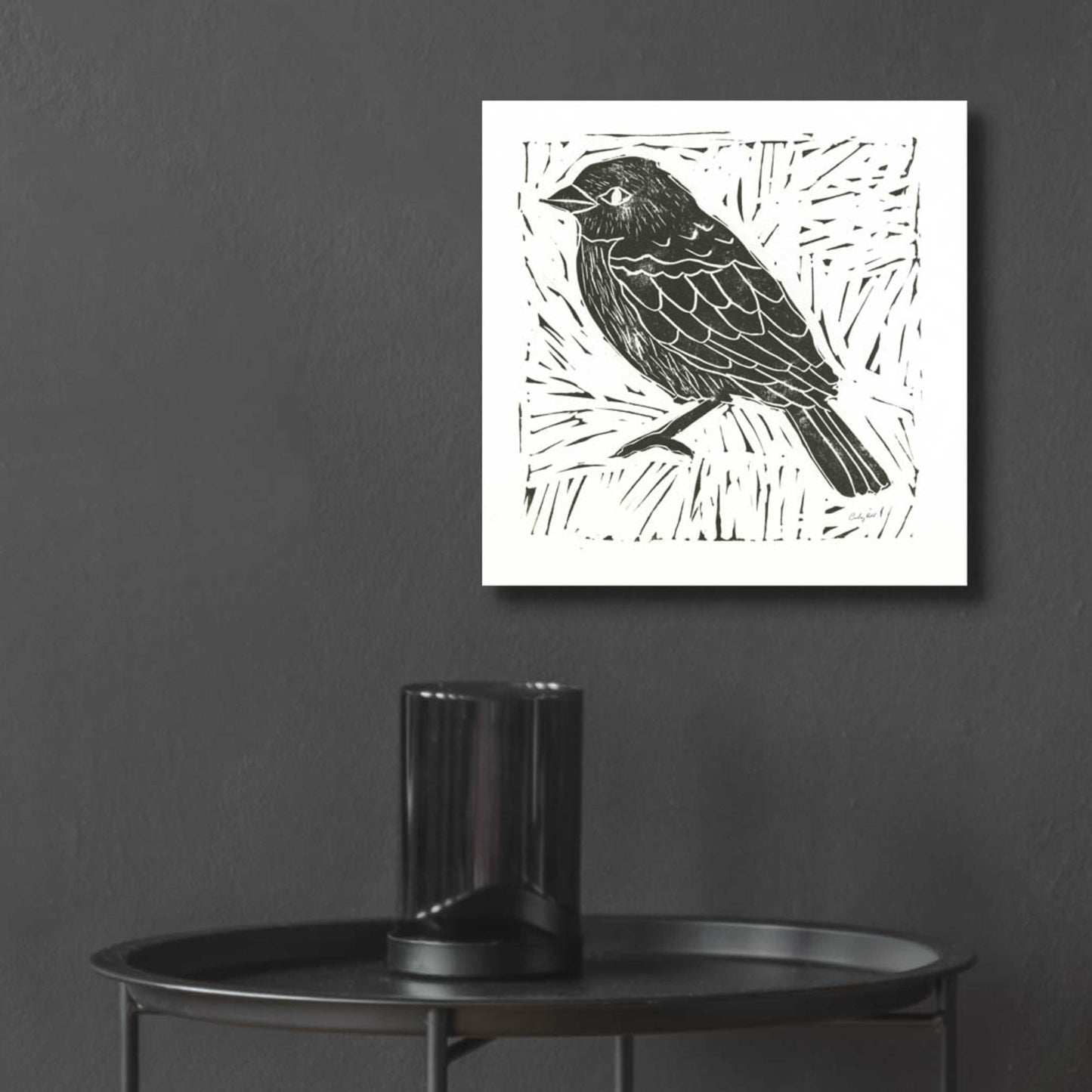 Epic Art 'Bird Element I' by Courtney Prahl, Acrylic Glass Wall Art,12x12