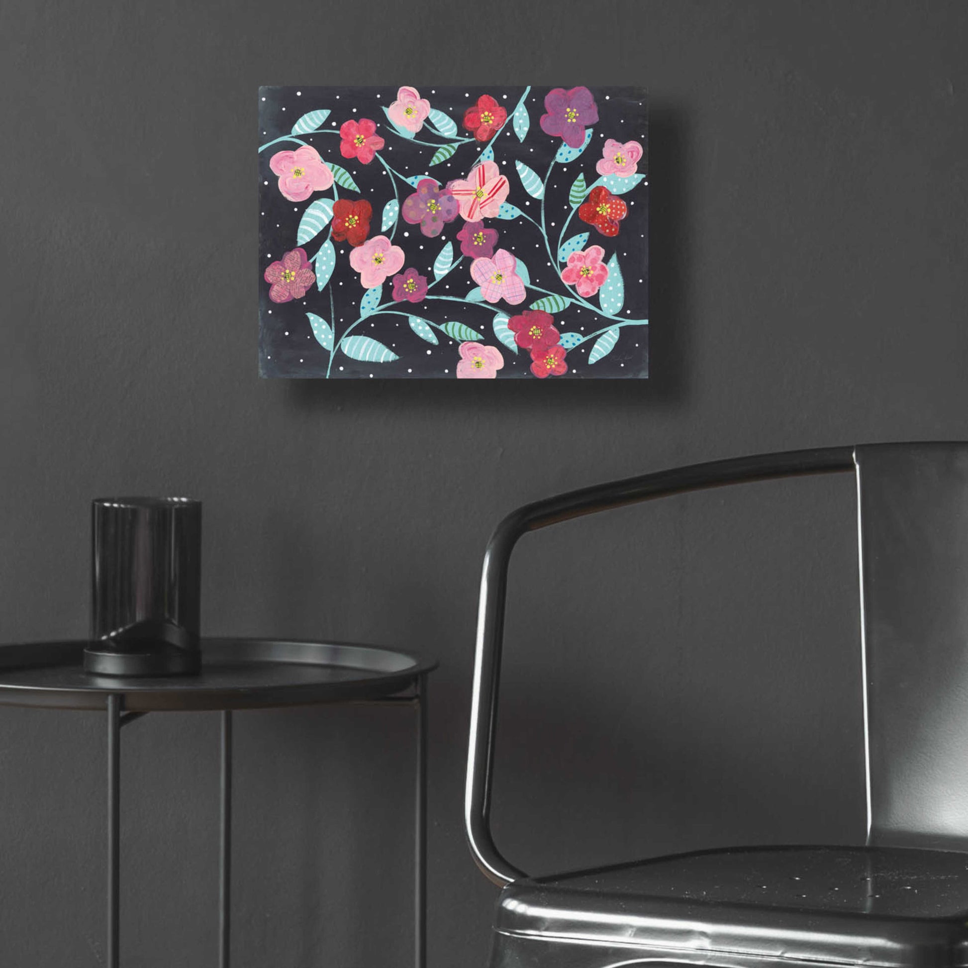 Epic Art 'Wall Flowers' by Courtney Prahl, Acrylic Glass Wall Art,16x12