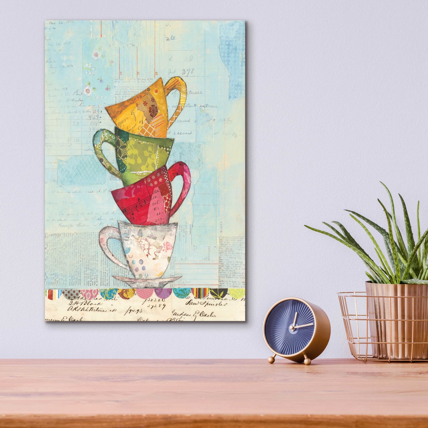 Epic Art 'Tea Time' by Courtney Prahl, Acrylic Glass Wall Art,12x16