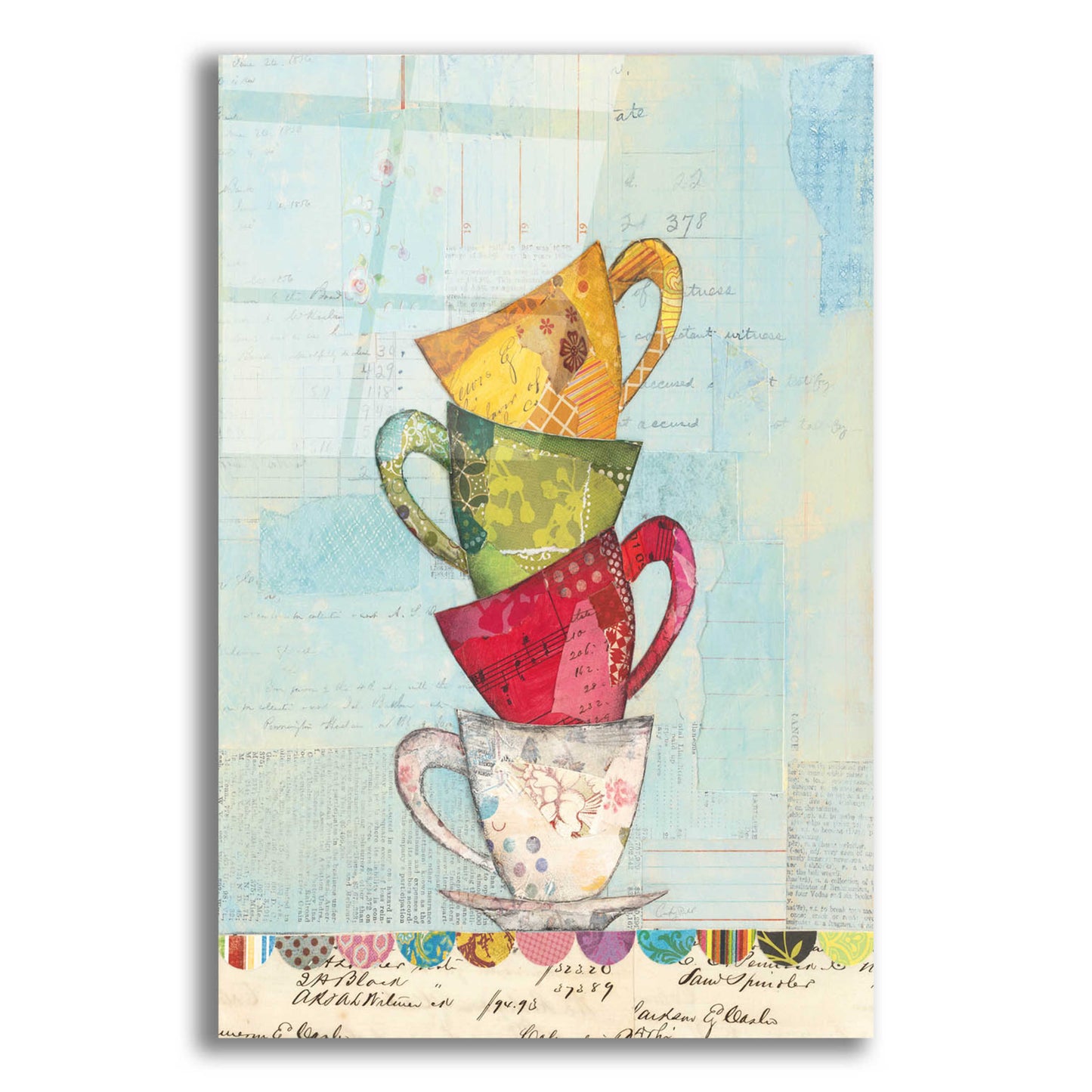 Epic Art 'Tea Time' by Courtney Prahl, Acrylic Glass Wall Art,12x16