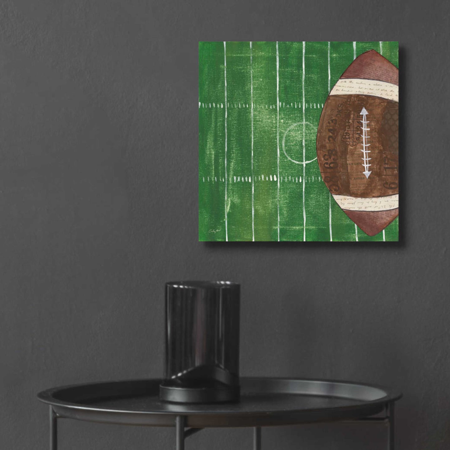 Epic Art 'On the Field I' by Courtney Prahl, Acrylic Glass Wall Art,12x12