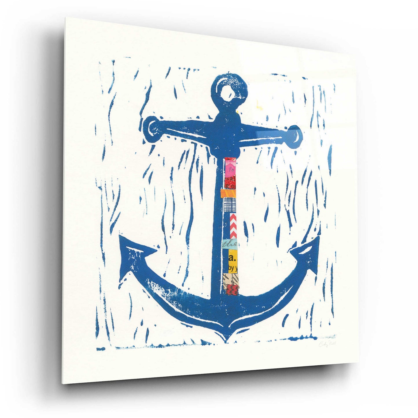 Epic Art 'Nautical Collage III' by Courtney Prahl, Acrylic Glass Wall Art,12x12