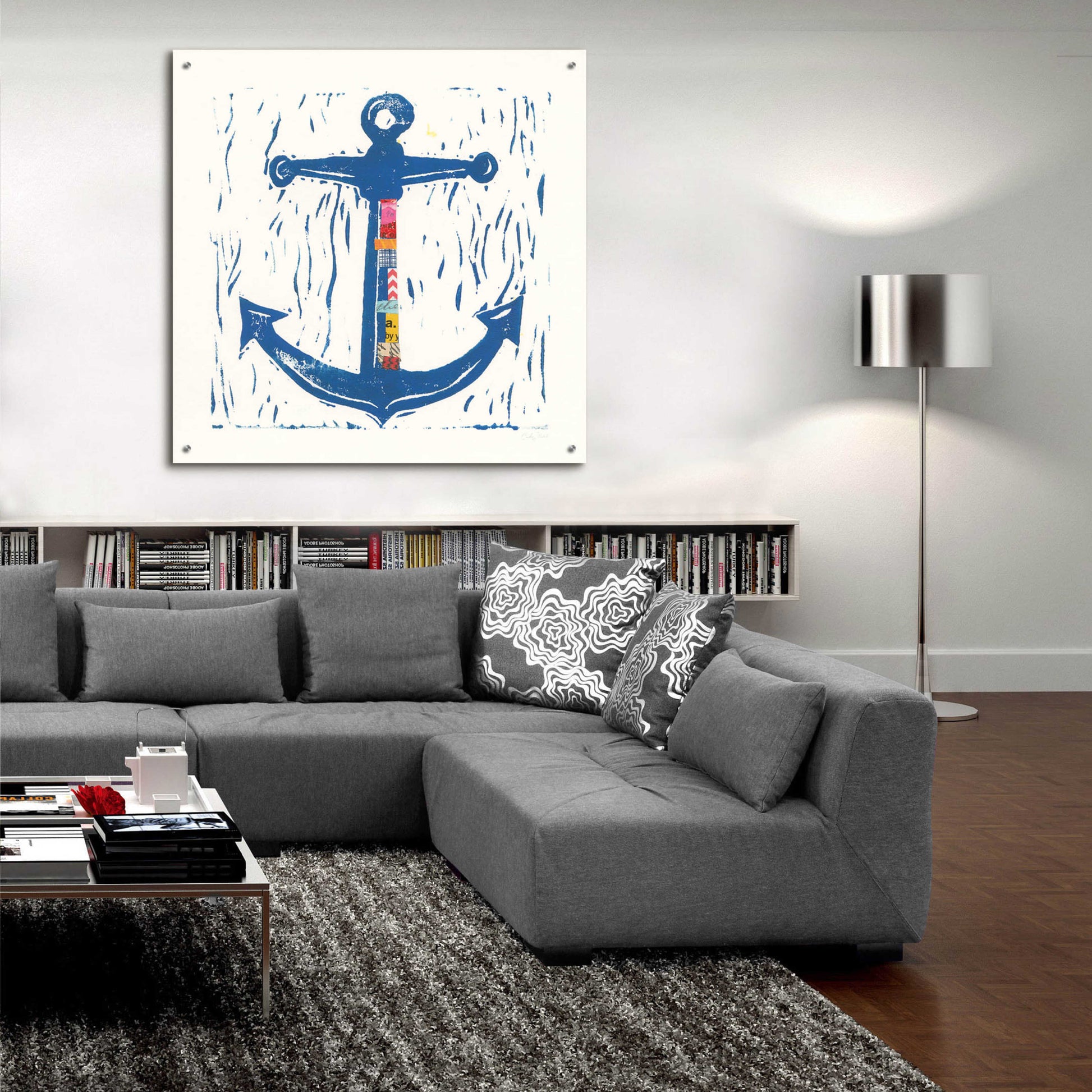 Epic Art 'Nautical Collage III' by Courtney Prahl, Acrylic Glass Wall Art,36x36