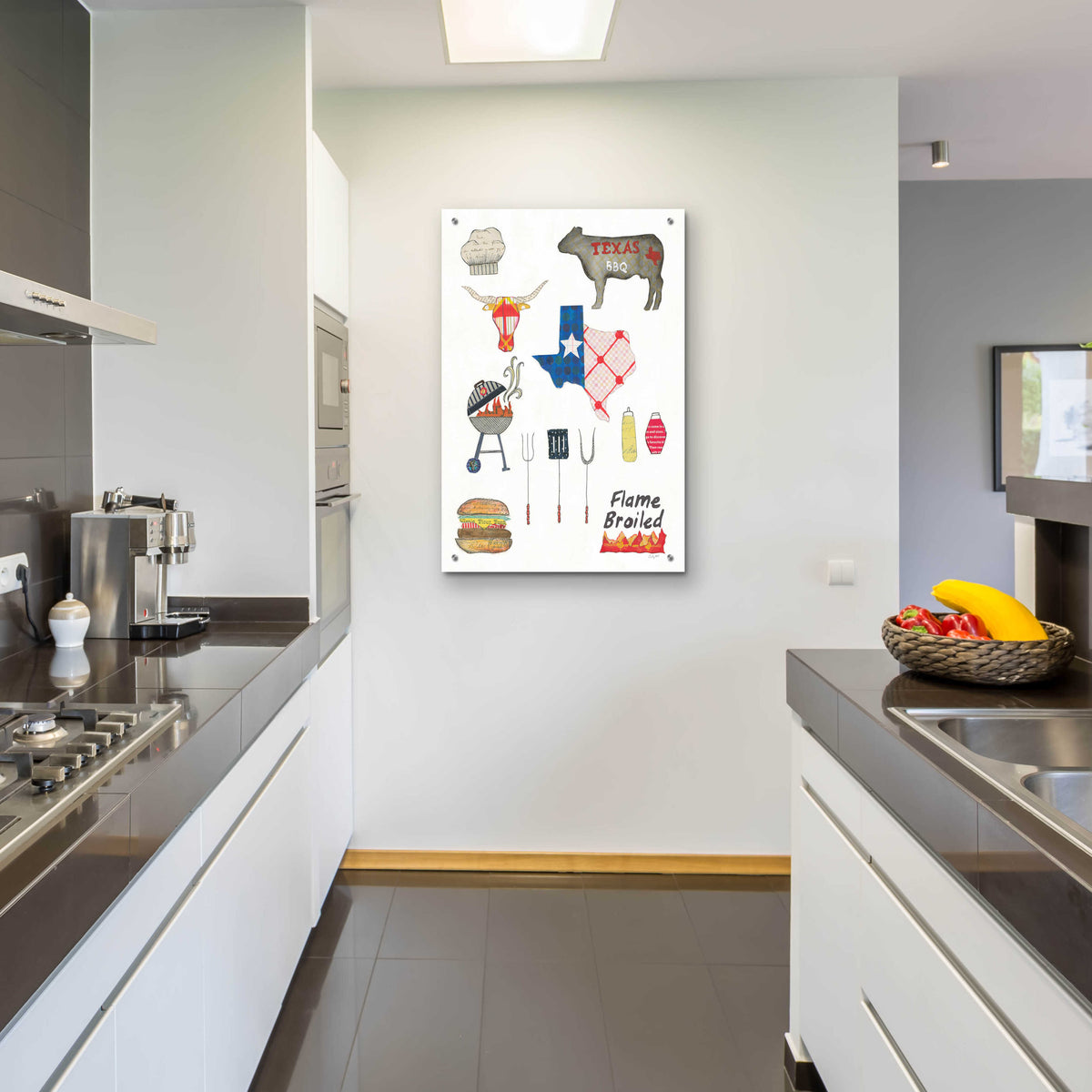 Epic Art 'Summer Grilling II' by Courtney Prahl, Acrylic Glass Wall Art,24x36