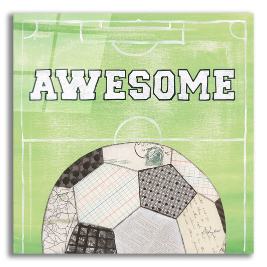 Epic Art 'On the Field IV Awesome' by Courtney Prahl, Acrylic Glass Wall Art