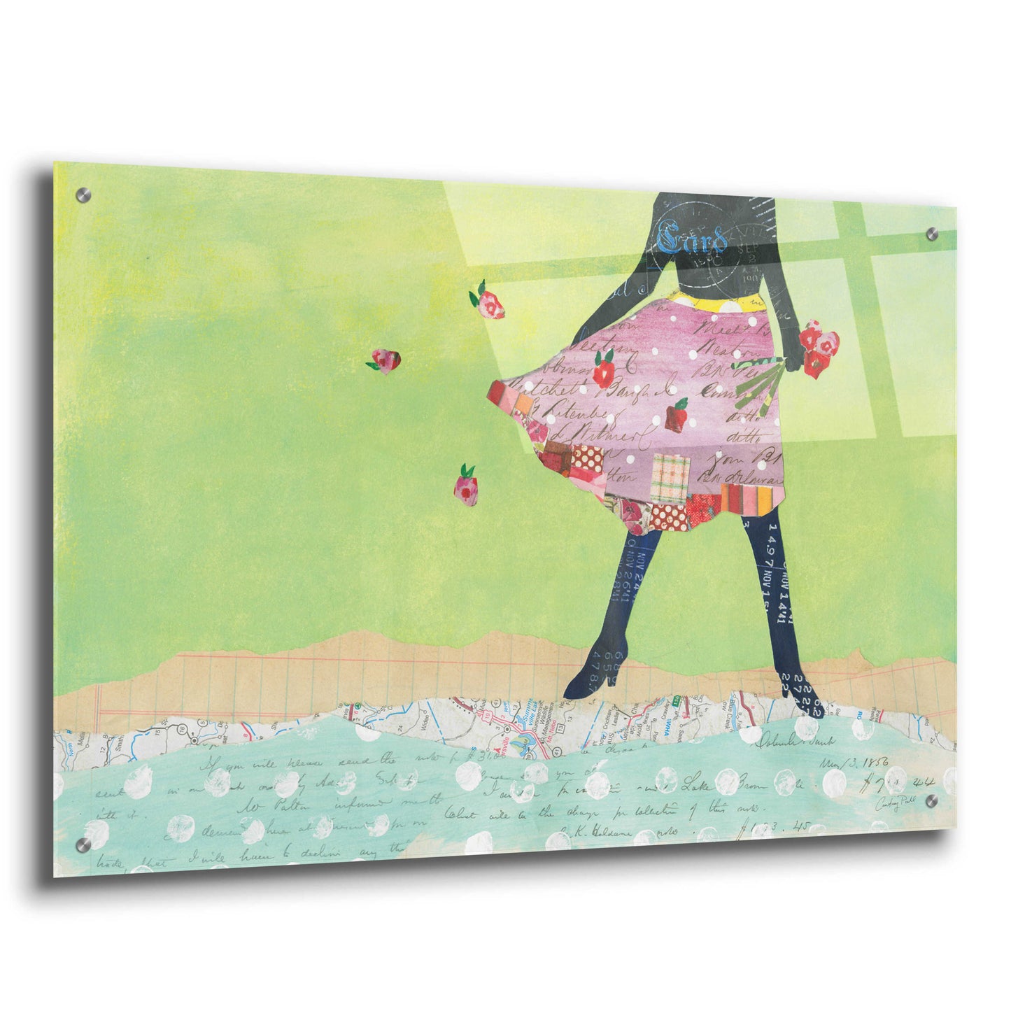 Epic Art 'Flirty Skirts I' by Courtney Prahl, Acrylic Glass Wall Art,36x24