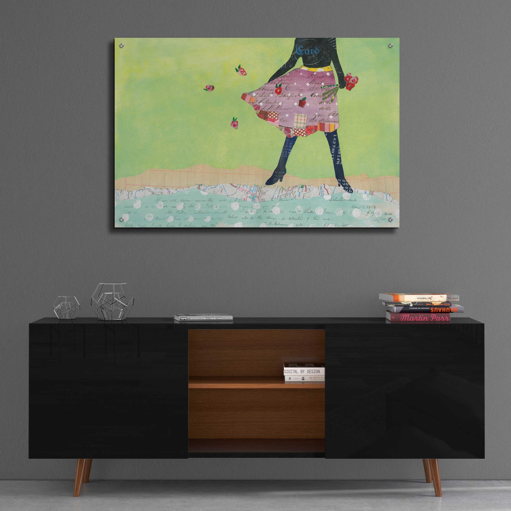 Epic Art 'Flirty Skirts I' by Courtney Prahl, Acrylic Glass Wall Art,36x24