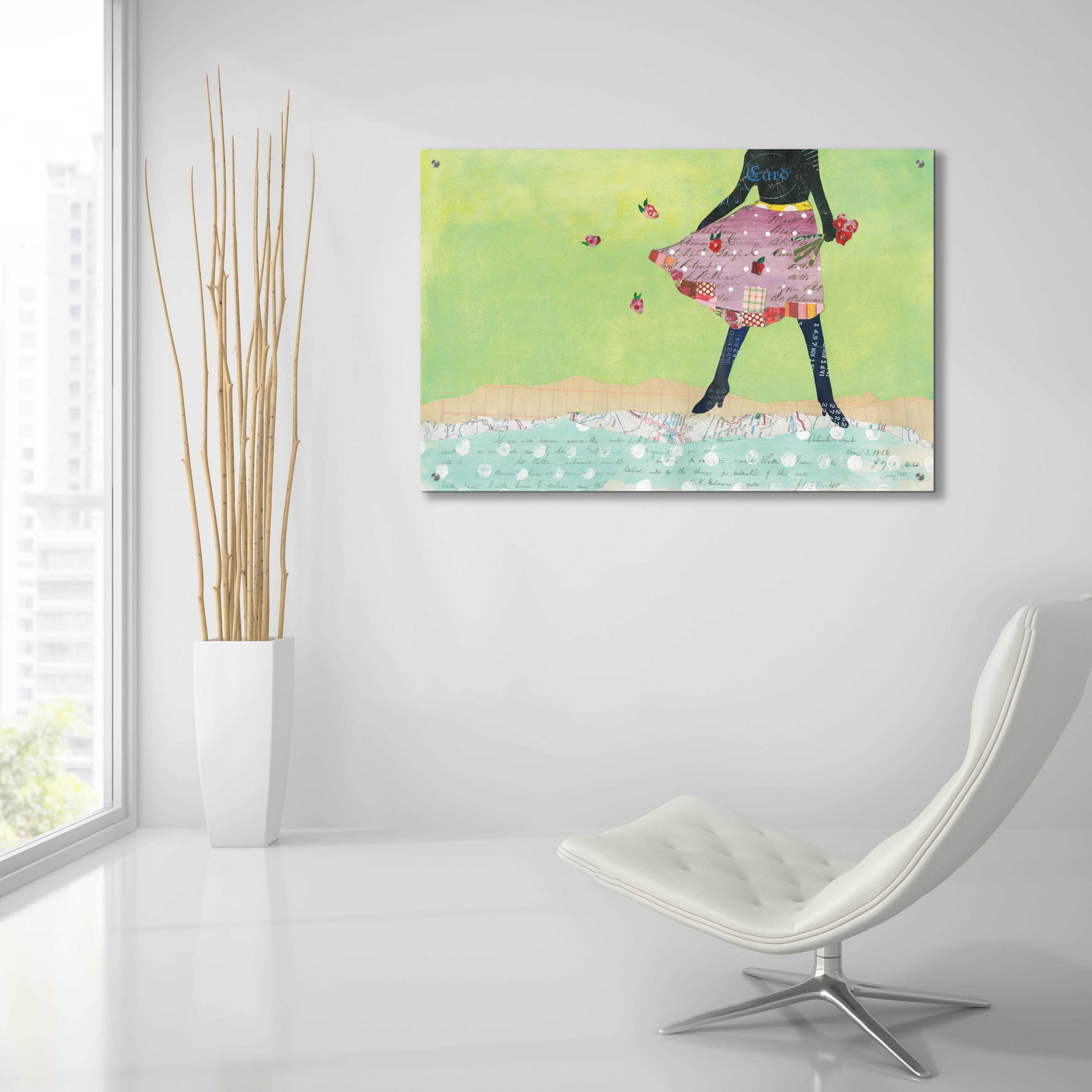 Epic Art 'Flirty Skirts I' by Courtney Prahl, Acrylic Glass Wall Art,36x24