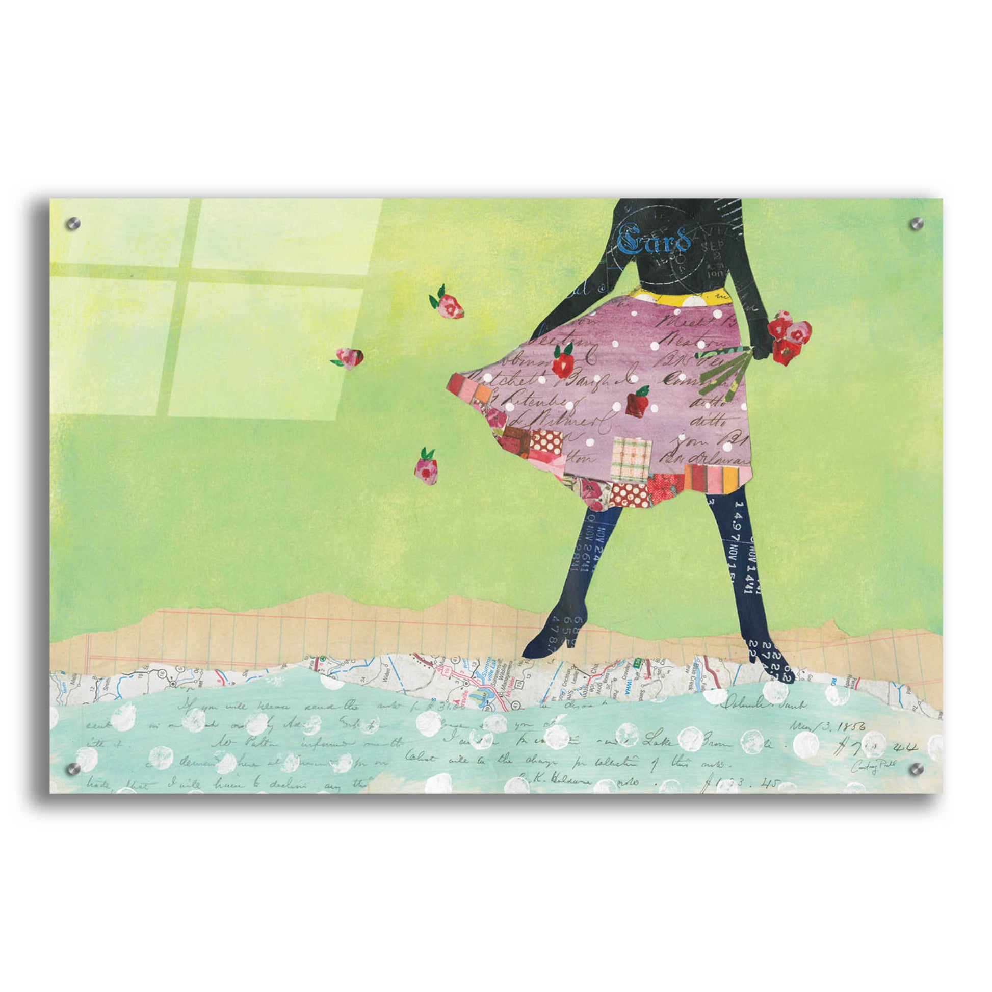 Epic Art 'Flirty Skirts I' by Courtney Prahl, Acrylic Glass Wall Art,36x24