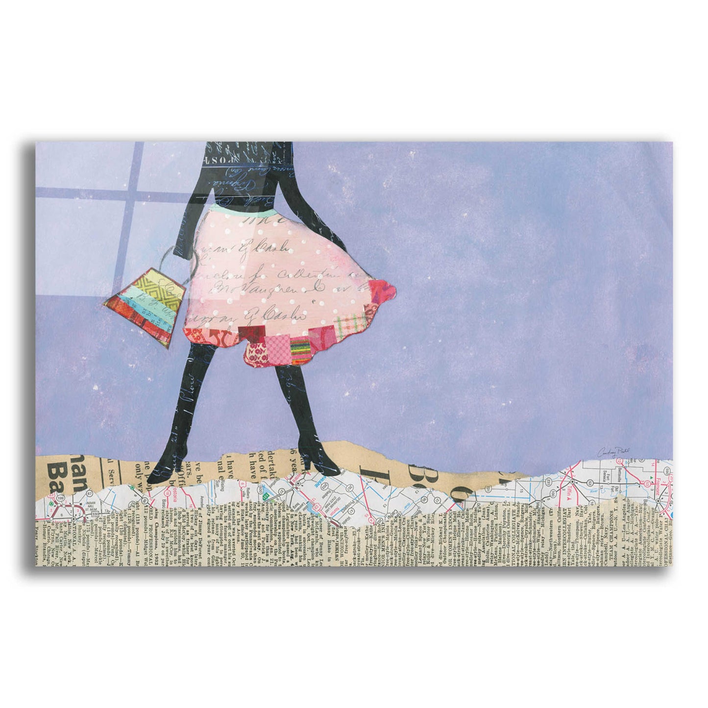 Epic Art 'Flirty Skirts III' by Courtney Prahl, Acrylic Glass Wall Art,16x12